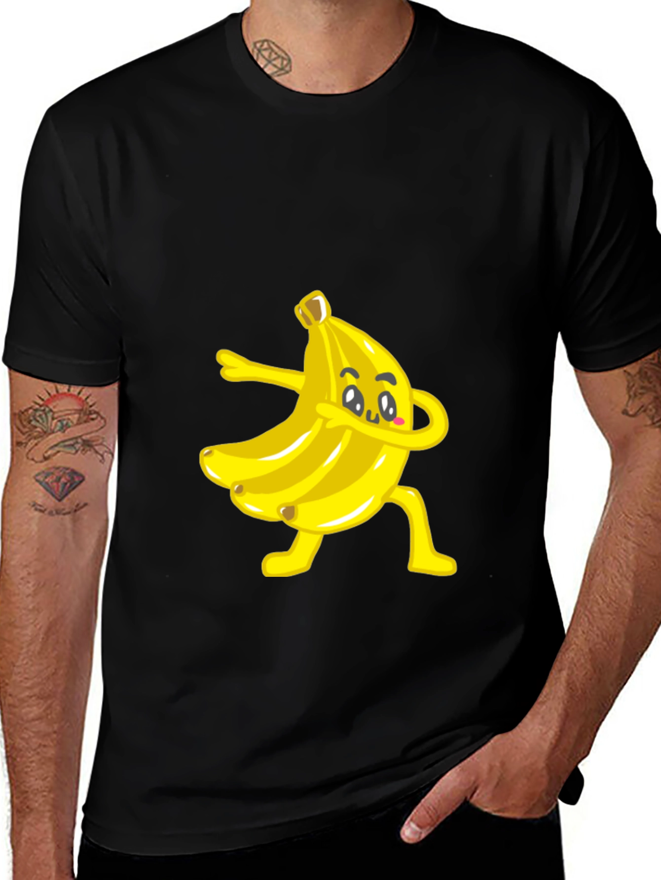 Variant 20 of Banana Dabbing T-Shirt - Funny Fruit Graphic Tee