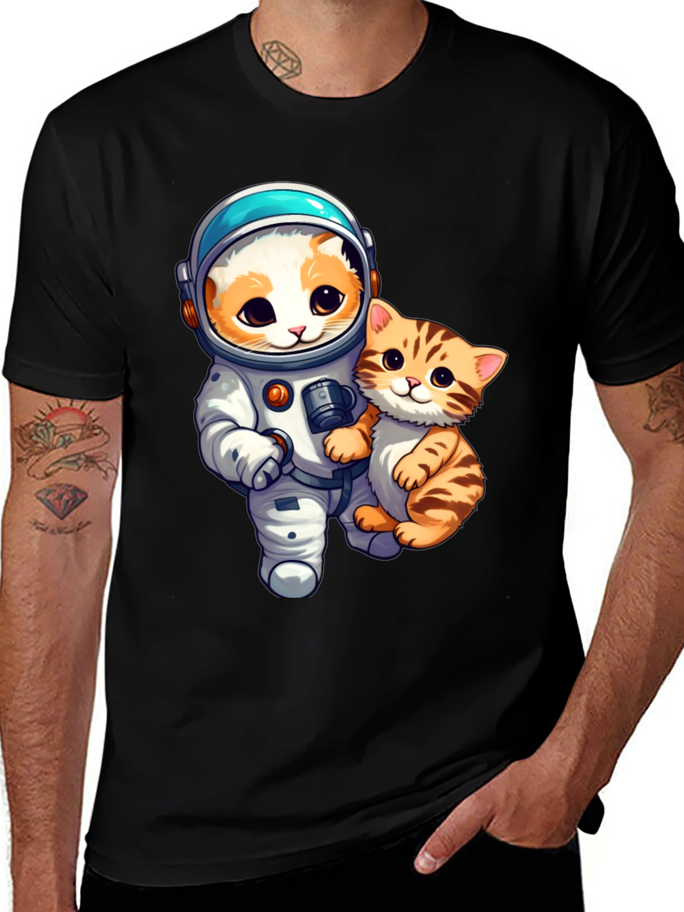 Variant 25 of Astronaut Cat T-Shirt