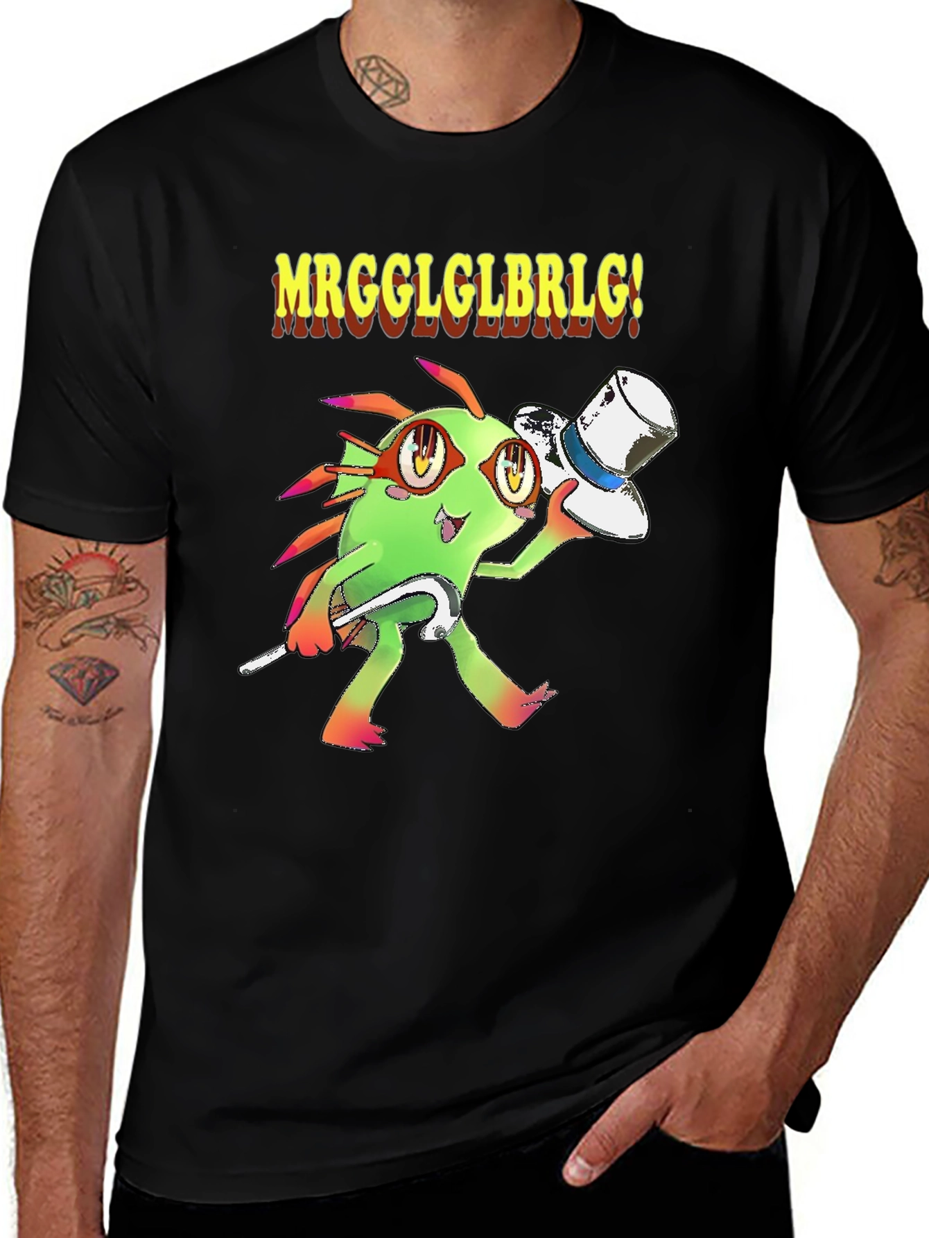 Variant 14 of MRGGLGLBRLG! Cartoon Graphic T-Shirt