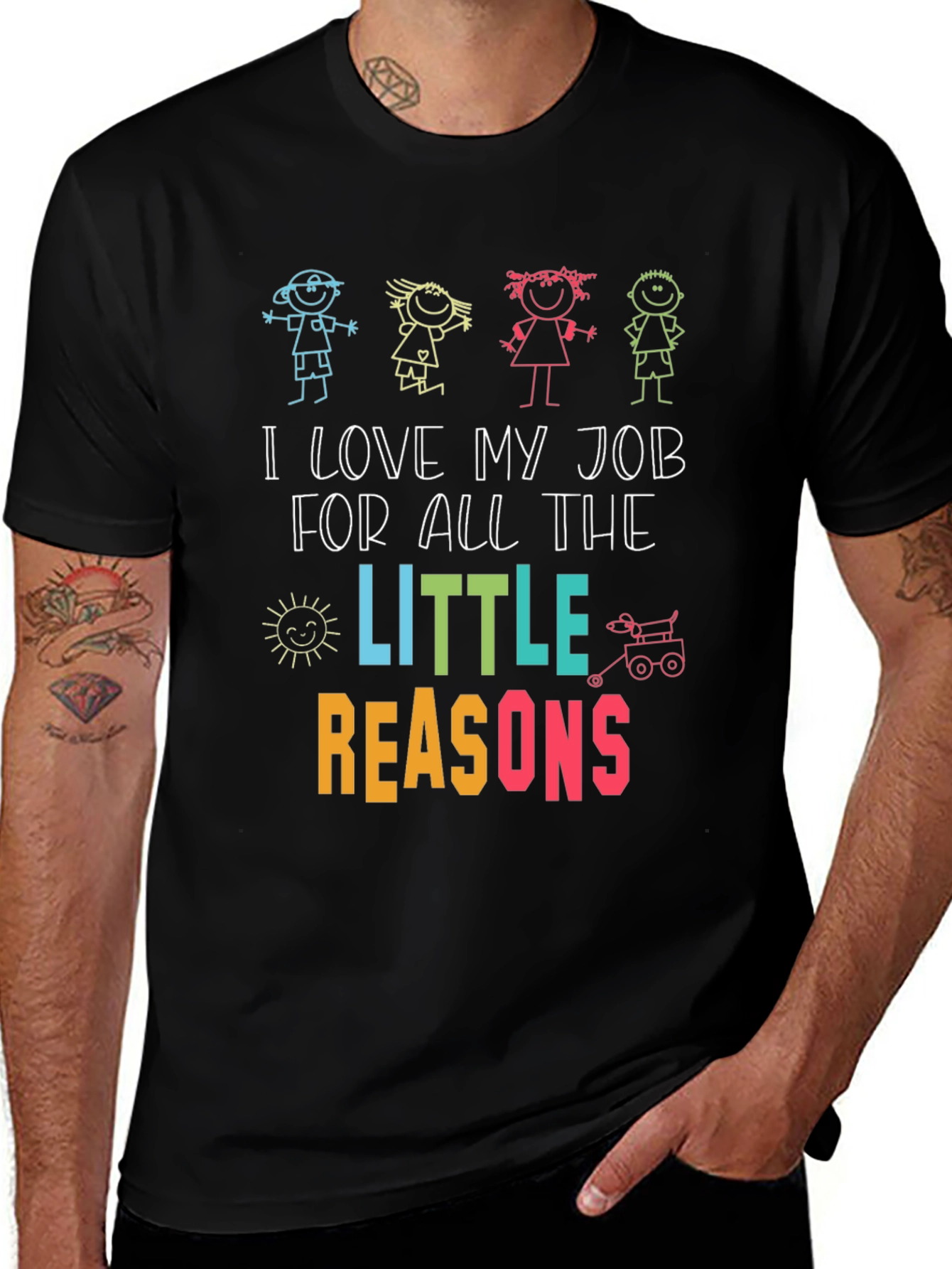 I Love My Job Teacher Graphic T-Shirt