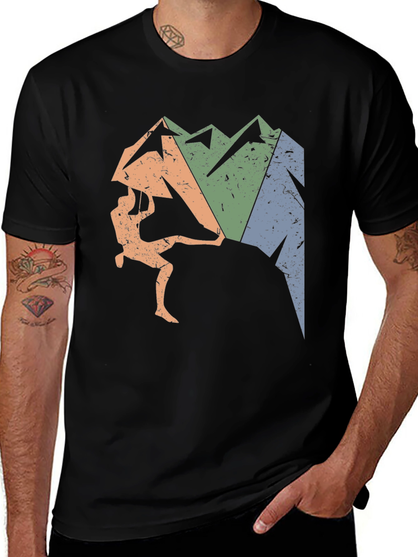 Variant 26 of Mountain Climbing Graphic T-Shirt