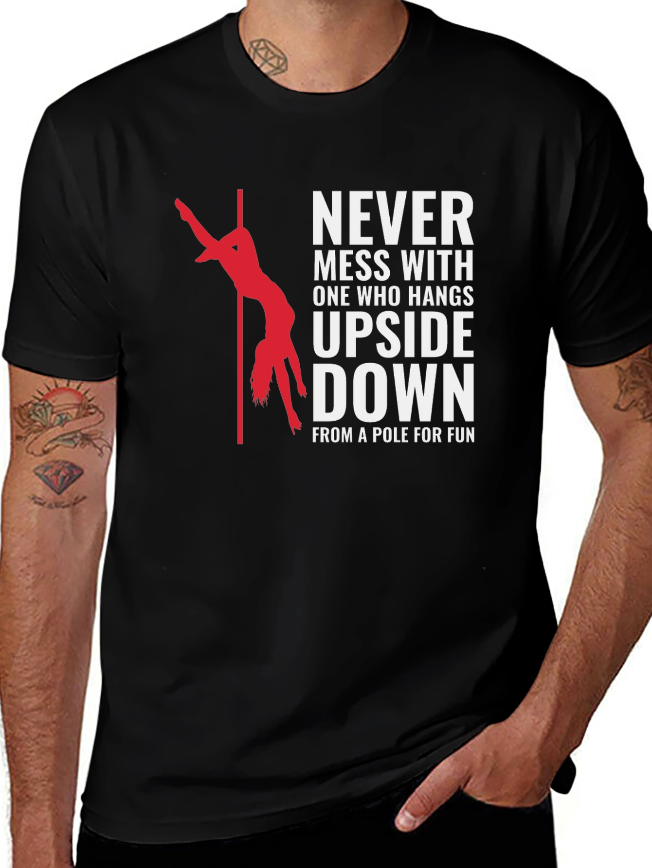 Variant 16 of Never Mess Pole Dancing Graphic Tee