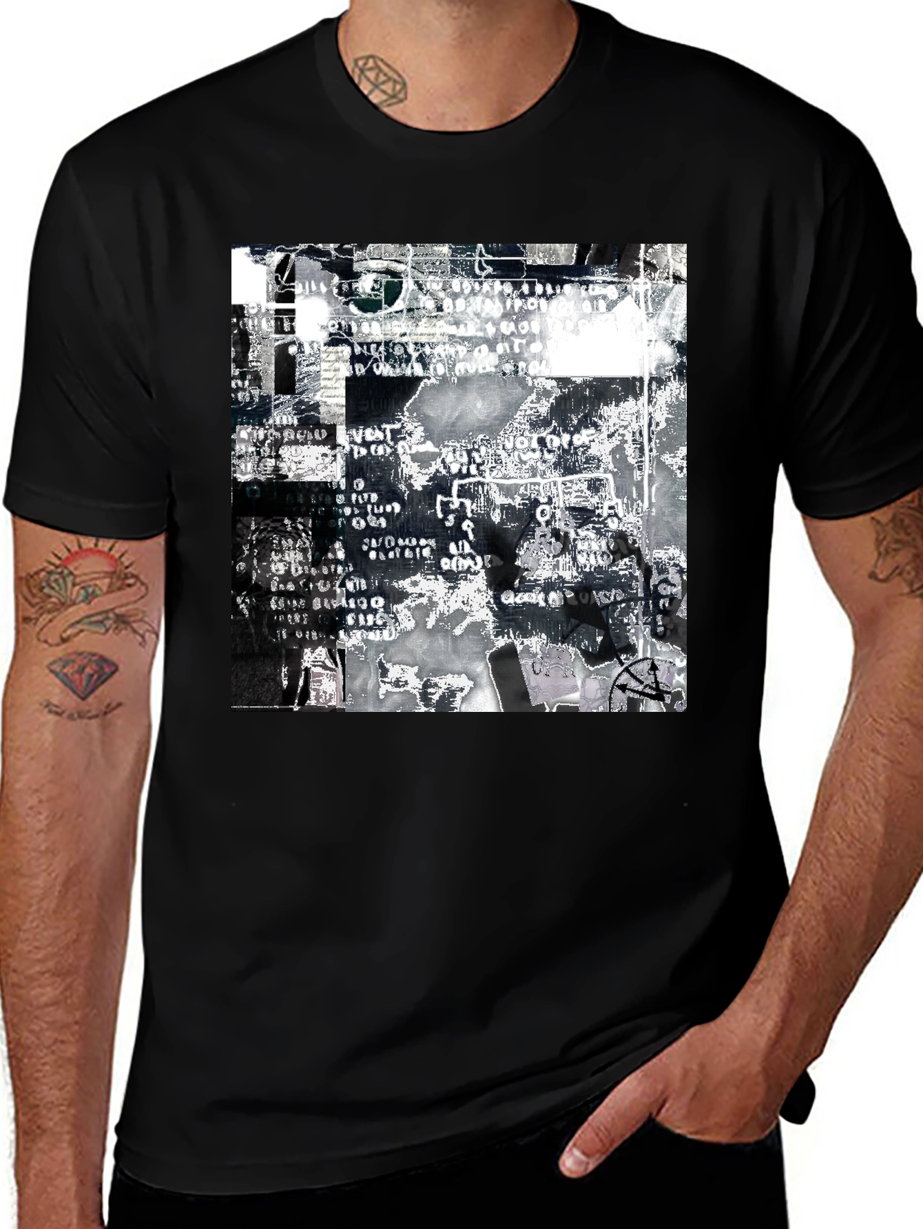 Variant 25 of Abstract Art Graphic Print T-Shirt