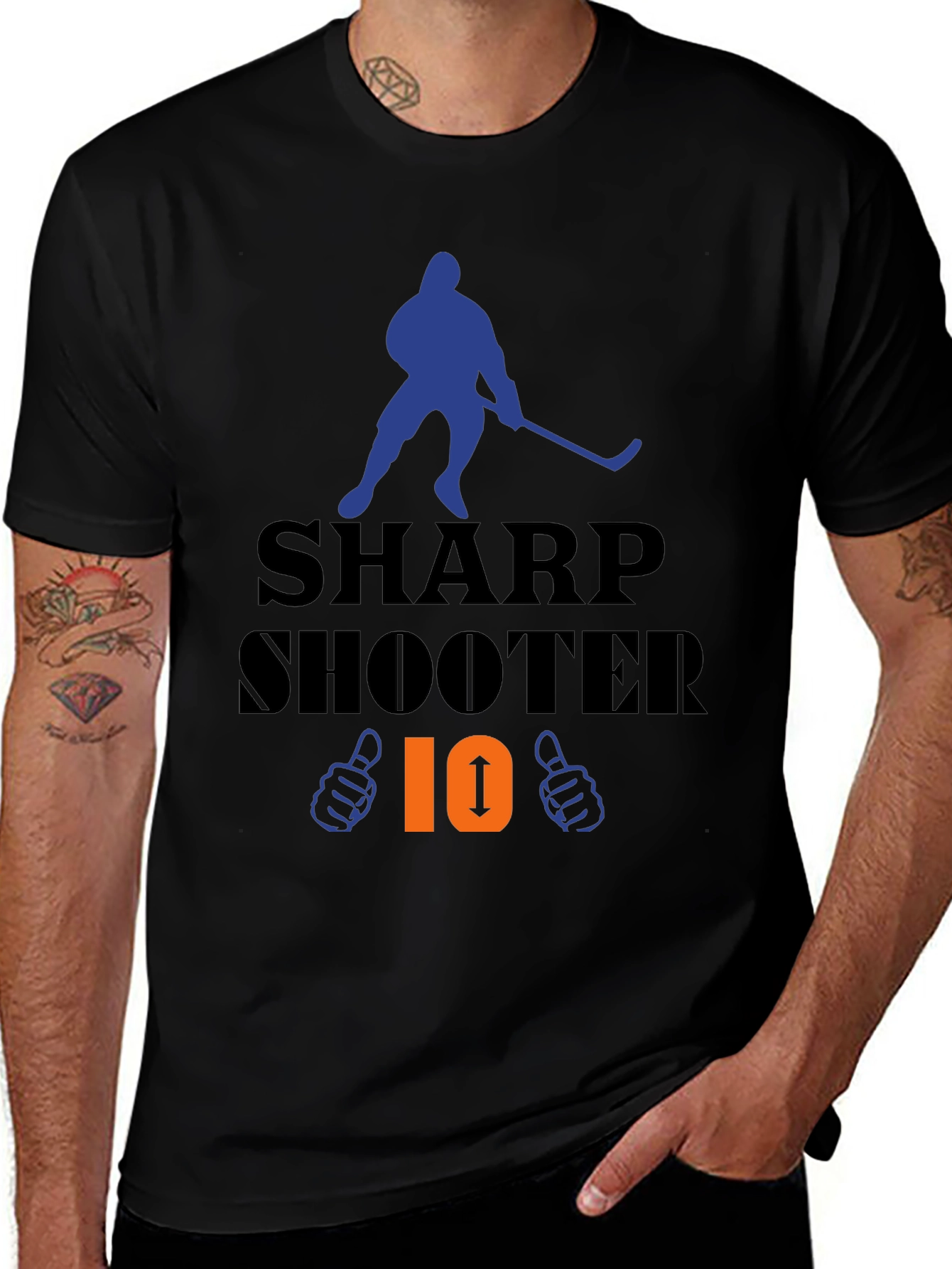 Sharp Shooter Hockey Graphic Tee