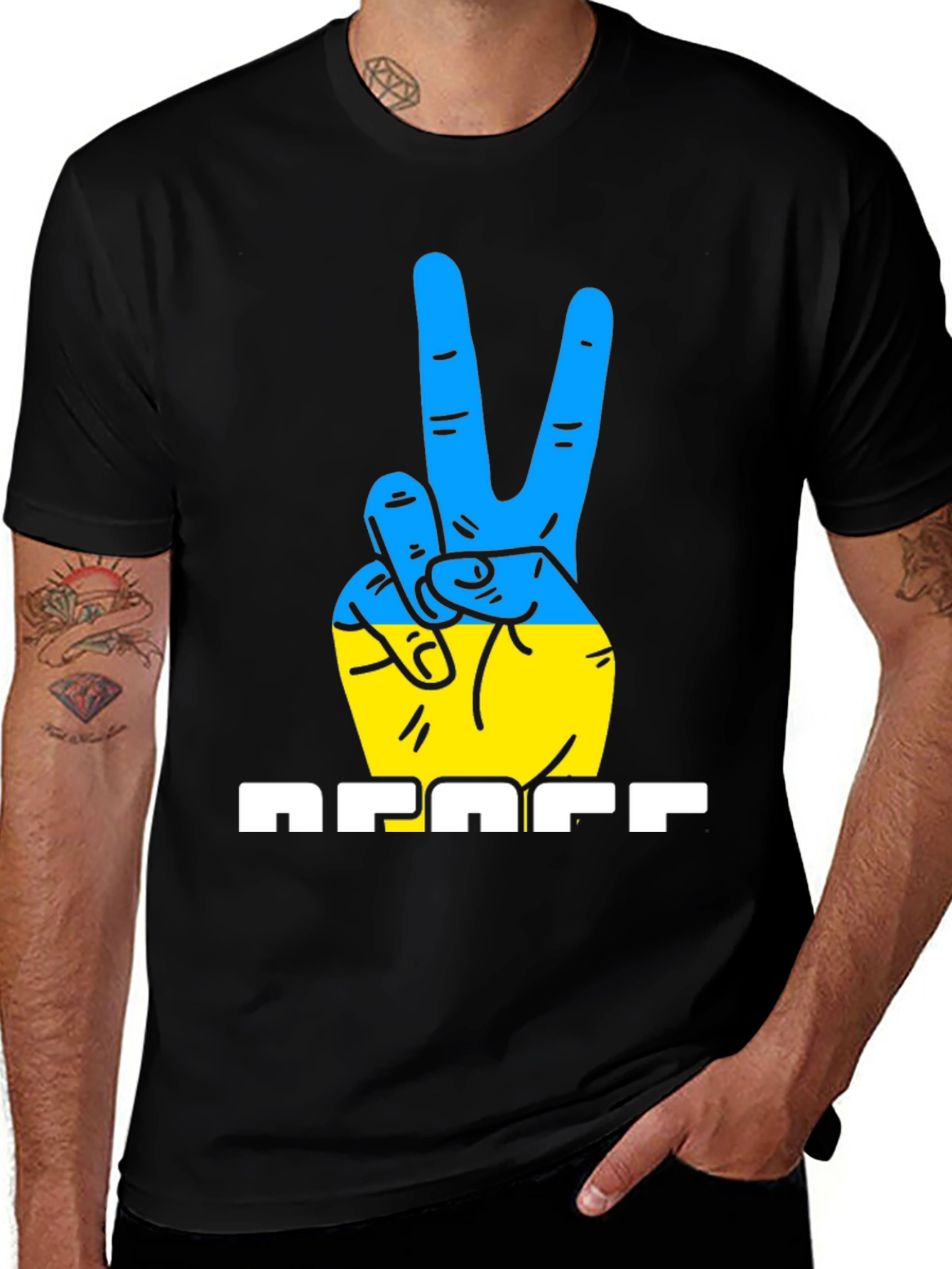 Ukraine Peace Sign T-Shirt