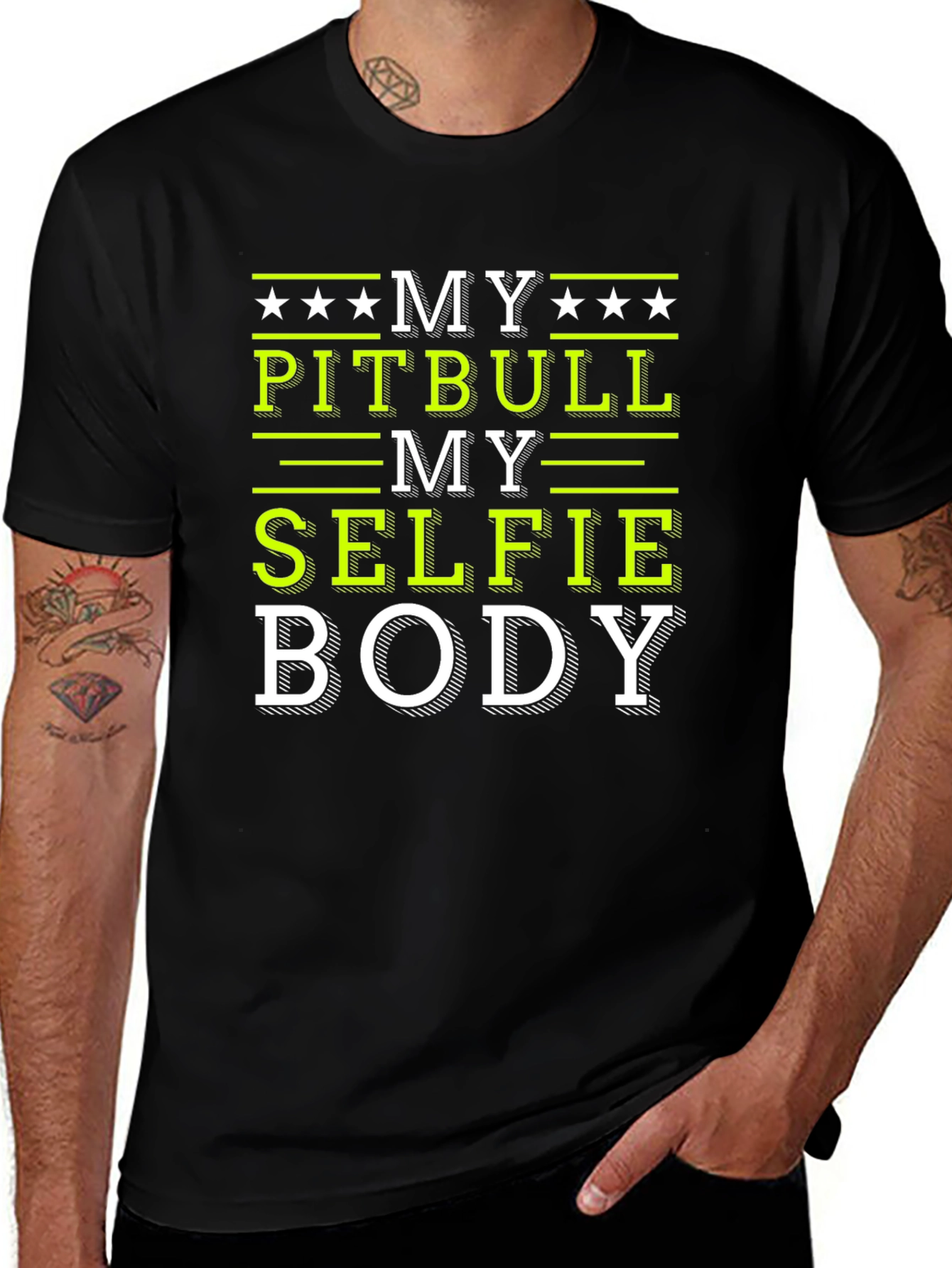 Variant 18 of My Pitbull, My Selfie, My Body T-Shirt