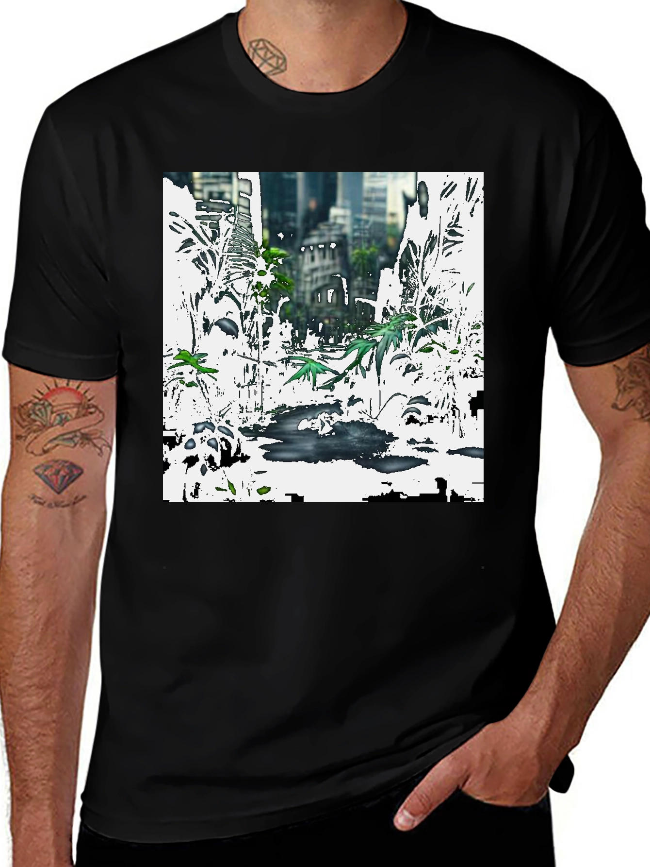 Variant 9 of Urban Jungle Graphic T-Shirt