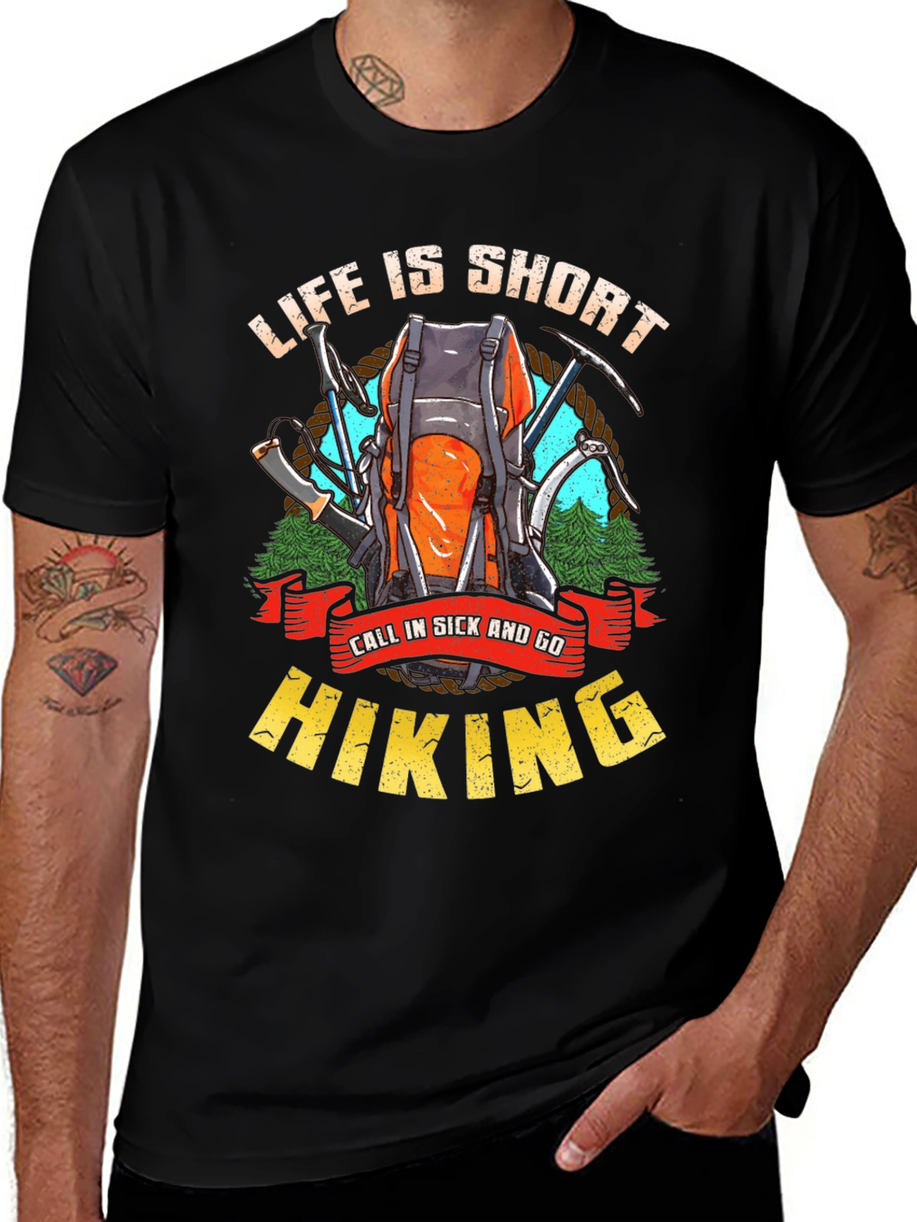 Variant 25 of Life is Short Hiking T-Shirt