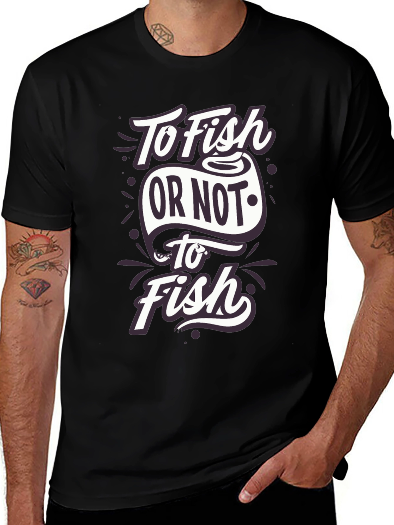 Variant 17 of To Fish Or Not To Fish T-Shirt - Angler Humor Tee