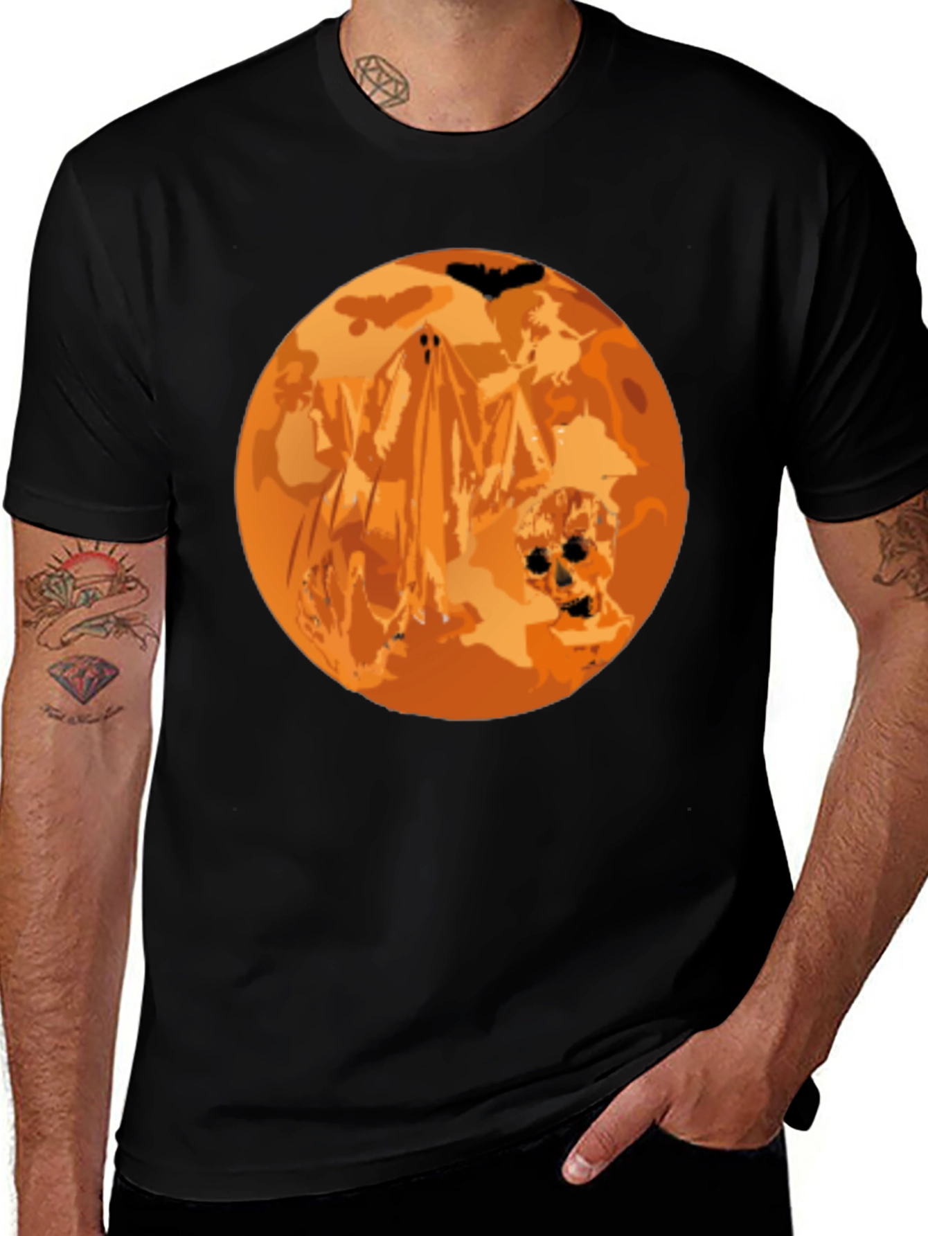 Variant 15 of Halloween Moon Graphic Tee