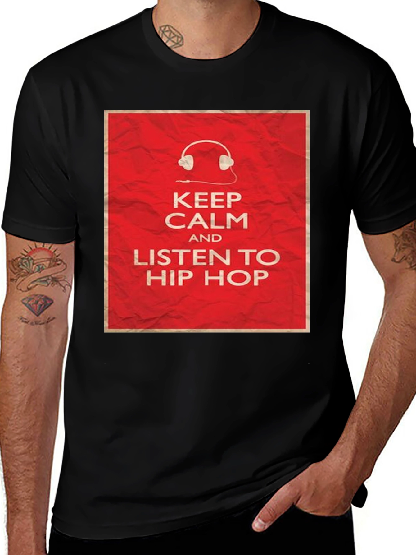 Variant 14 of Keep Calm Hip Hop T-Shirt: Music Lover Tee