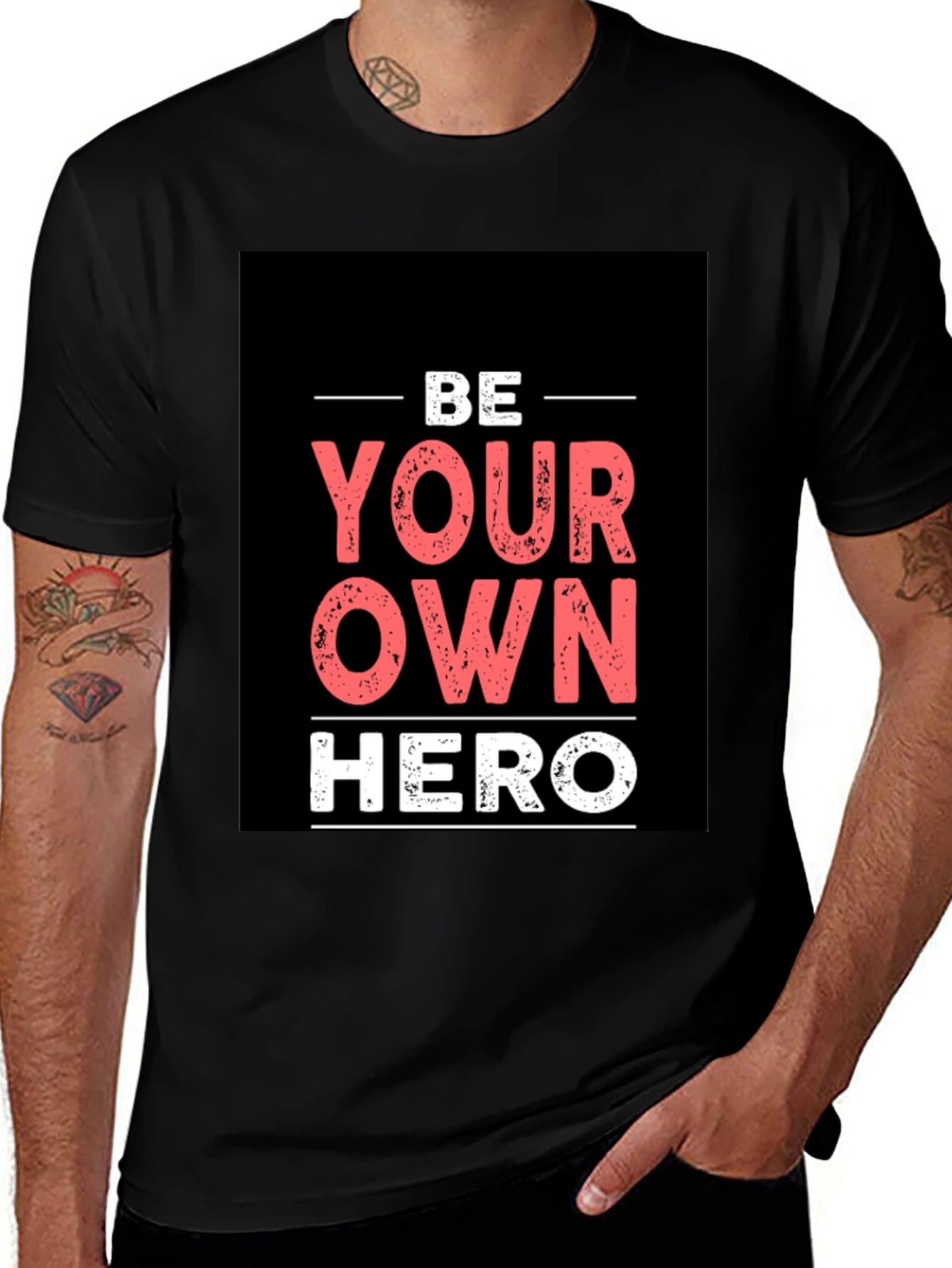 Variant 23 of Be Your Own Hero Graphic T-Shirt