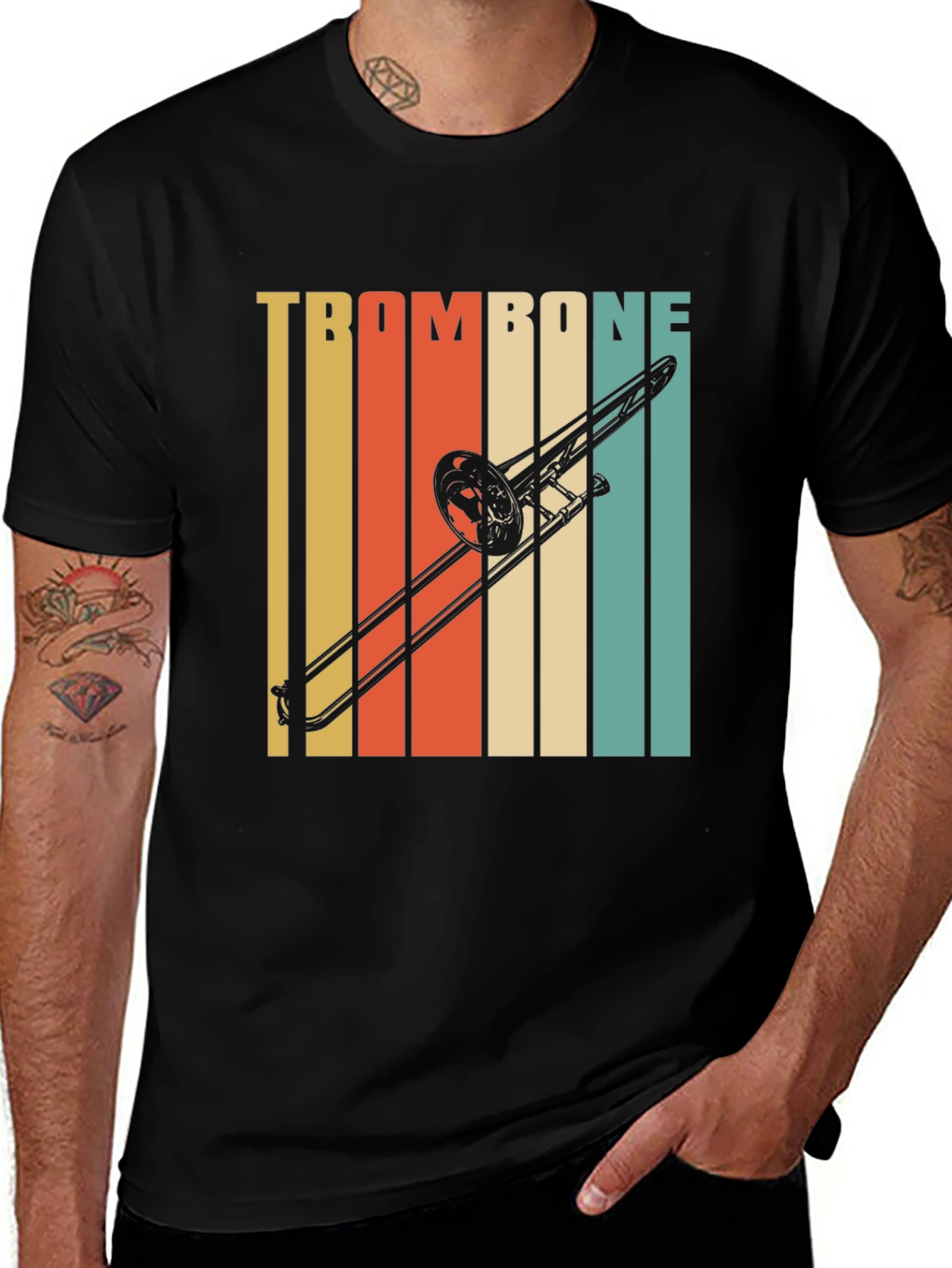 Variant 13 of Retro Trombone Player T-Shirt