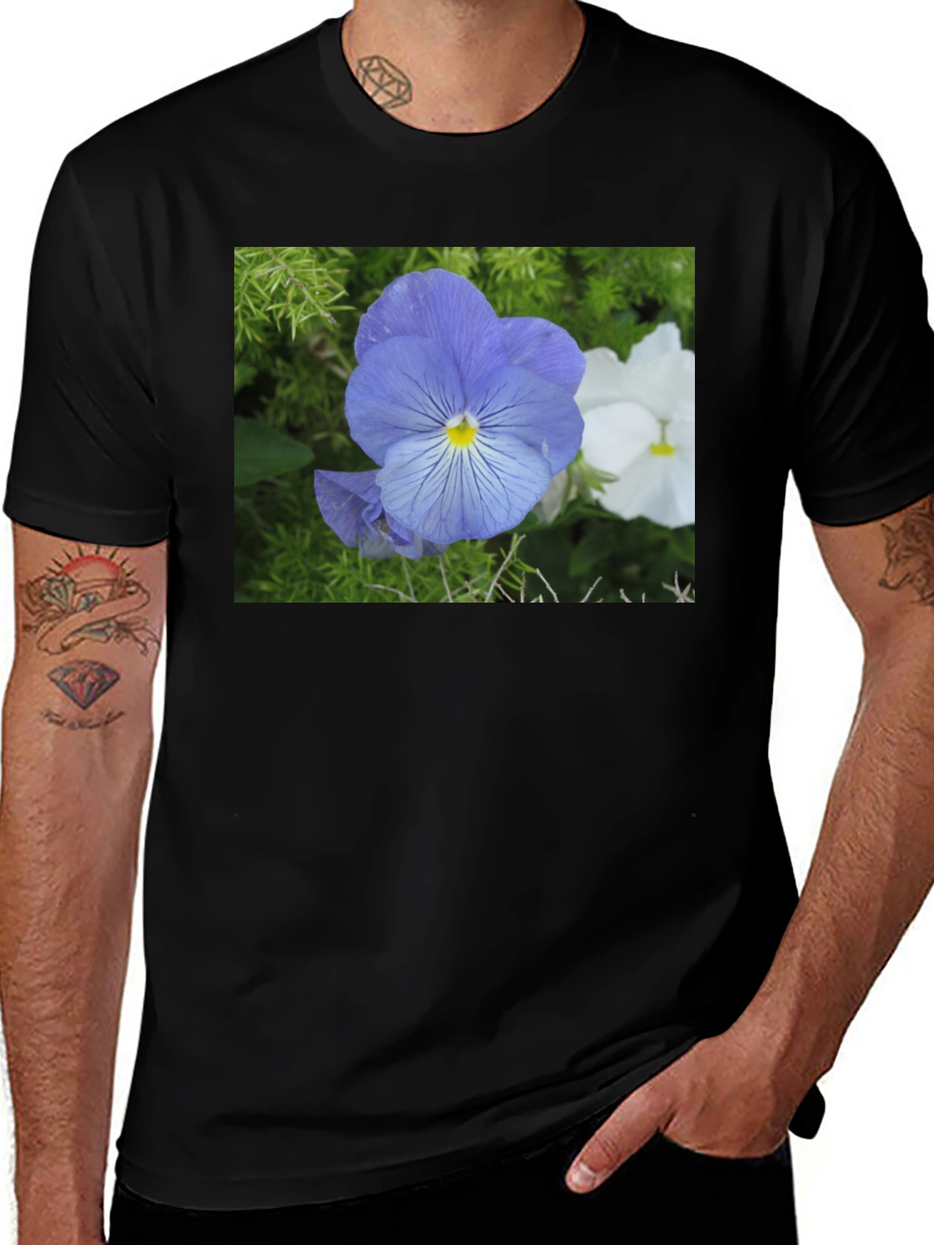 Variant 14 of Floral Print Crew Neck T-Shirt