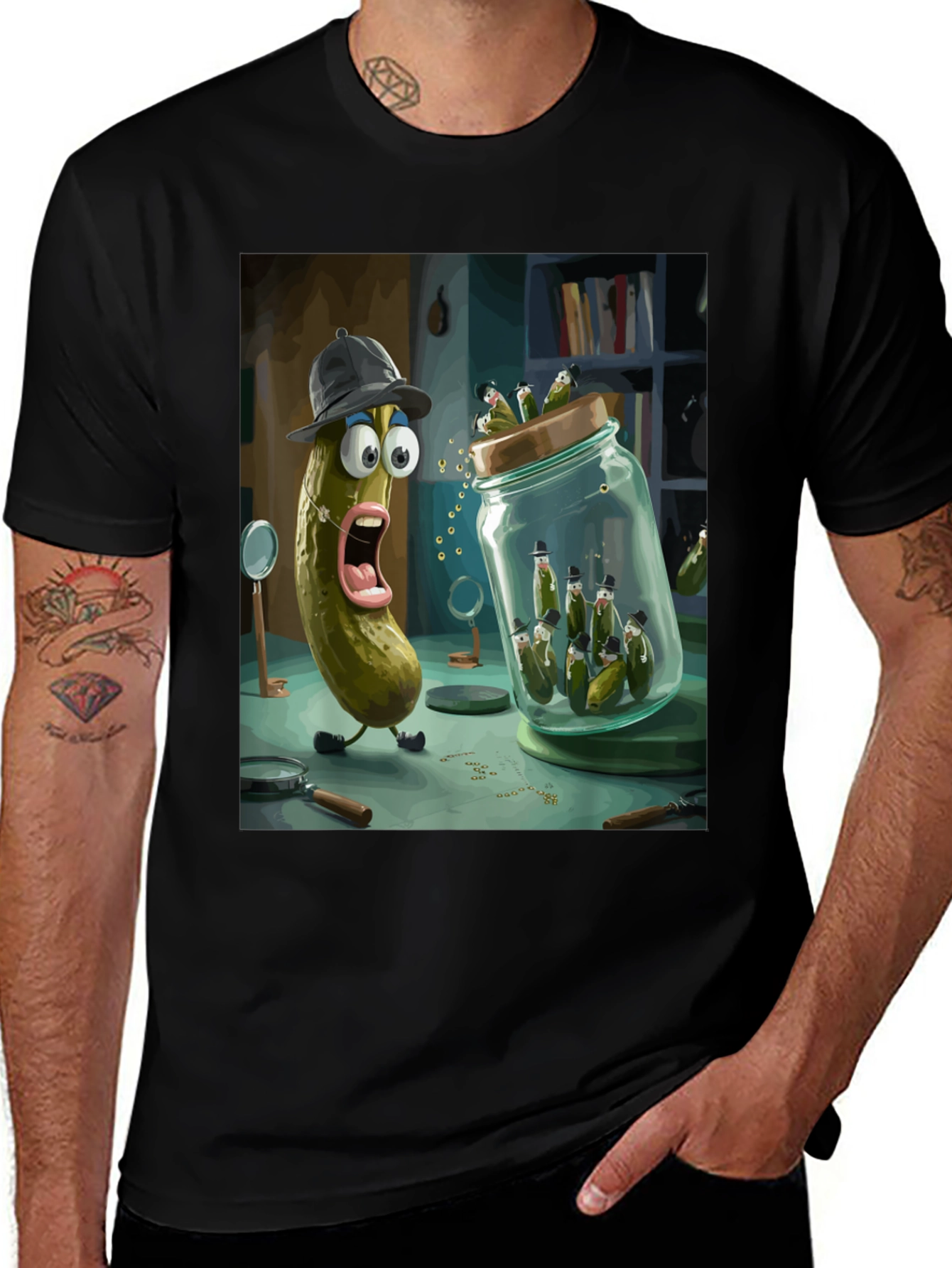 Variant 9 of Pickle Detective Graphic Tee