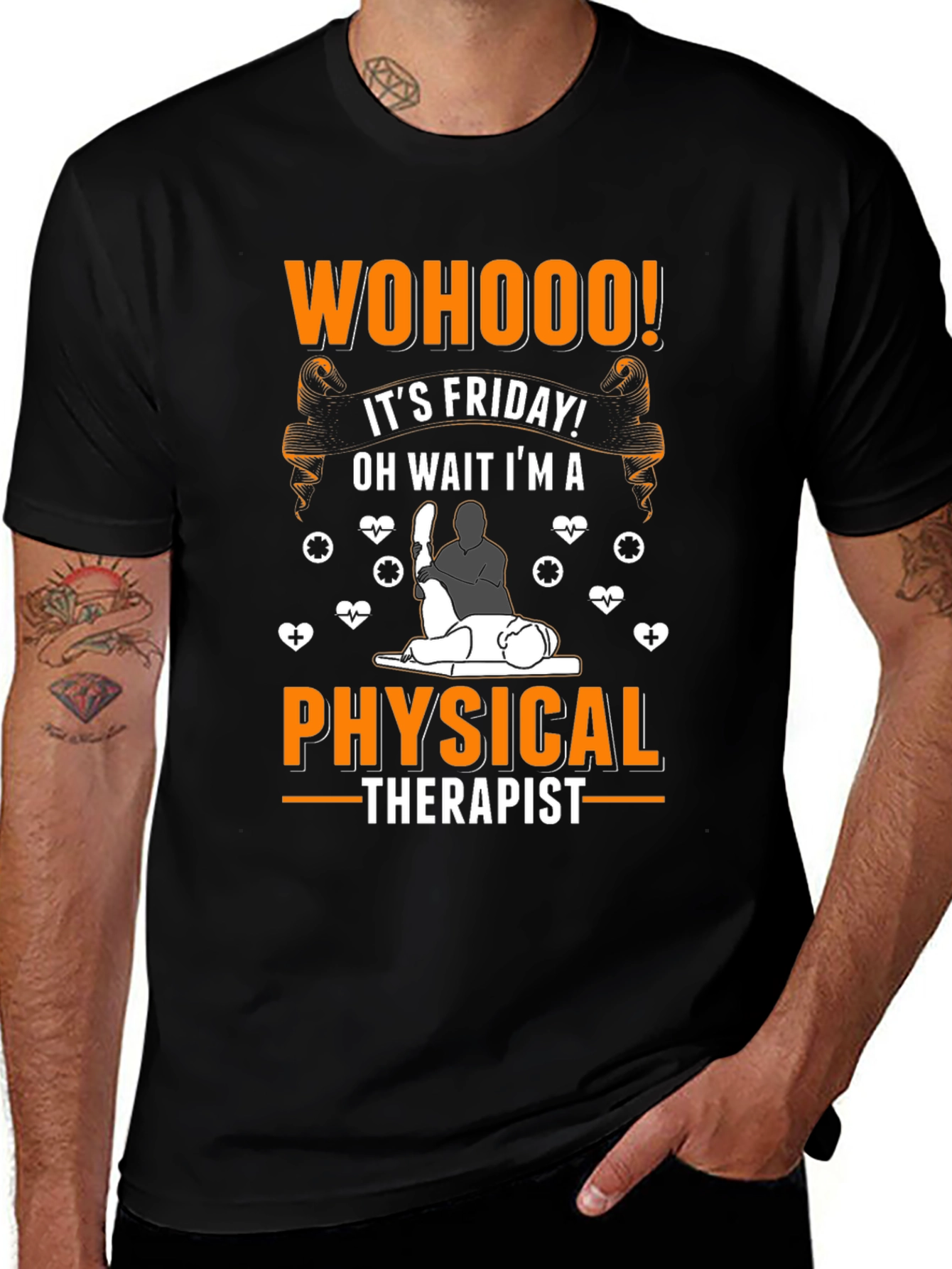 Variant 19 of WOHOOO! Friday Physical Therapist T-Shirt
