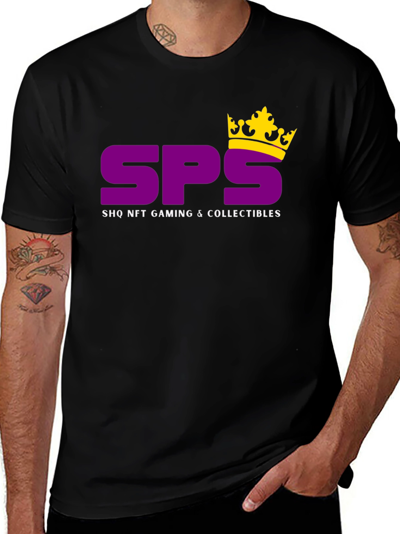 SPS SHQ NFT Gaming Collectibles Black T-Shirt