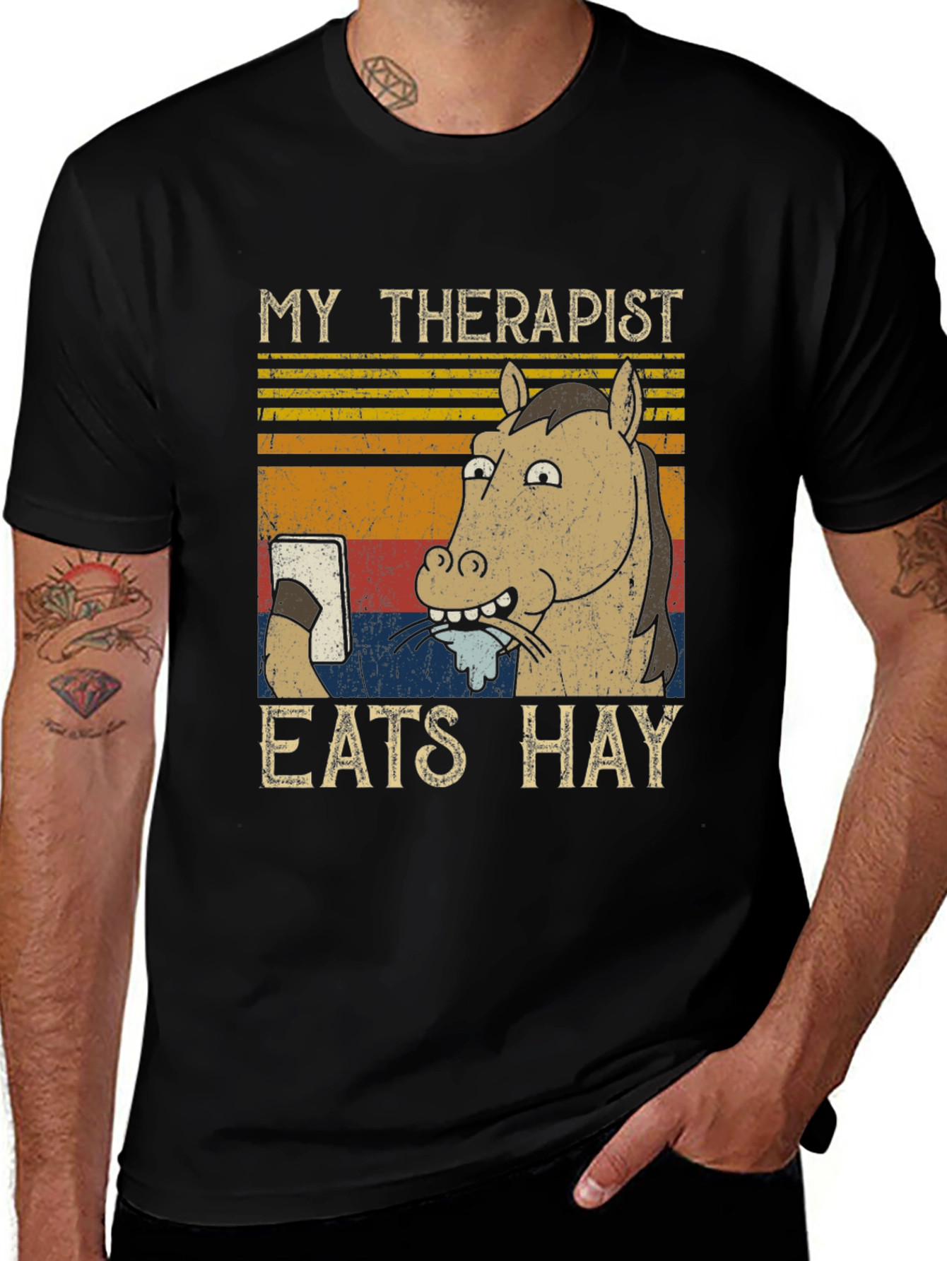 Variant 20 of My Therapist Eats Hay Graphic Tee