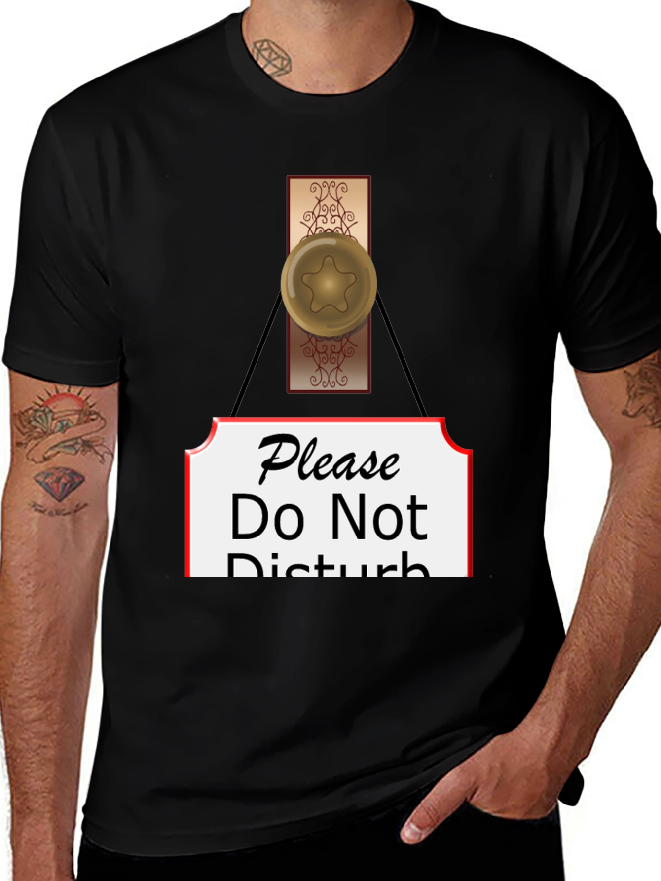 Variant 5 of Funny 'Do Not Disturb' Graphic T-Shirt