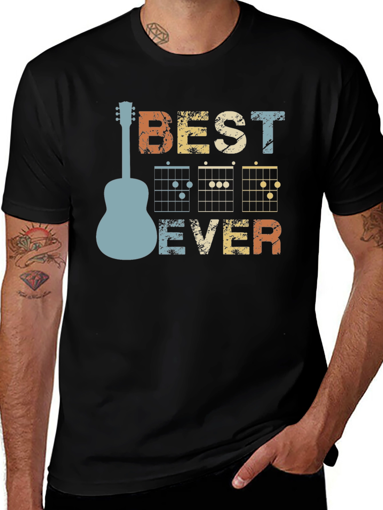 Variant 12 of Best Guitar EVER Graphic T-Shirt Music Tee