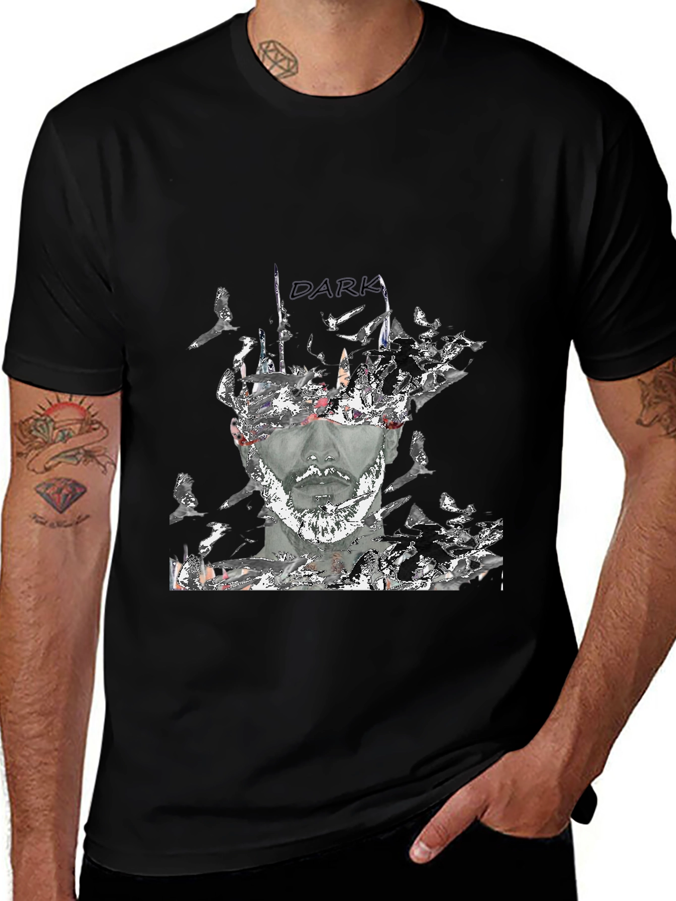 Variant 12 of Dark Crown Graphic T-Shirt - Stylish Men's Tee