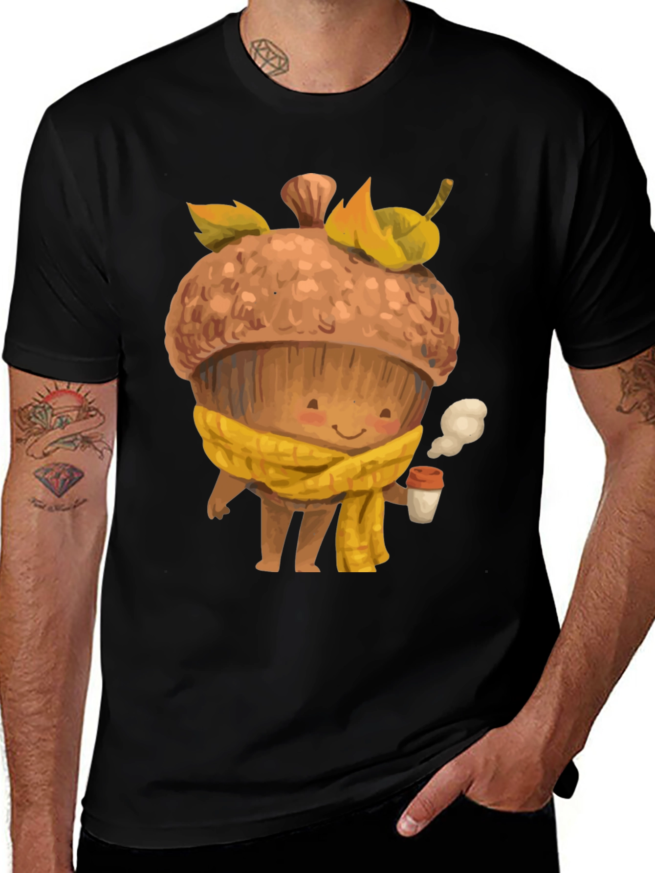 Variant 13 of Cute Acorn Coffee Lover T-Shirt