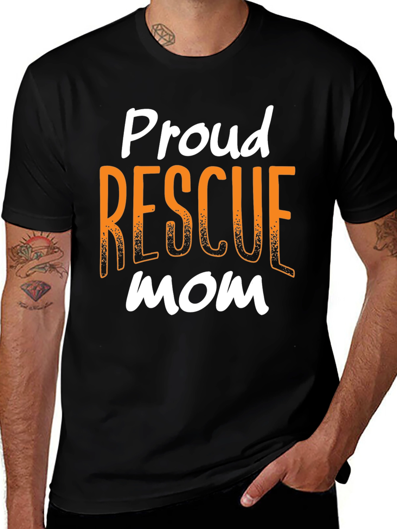 Variant 18 of Proud Rescue Mom T-Shirt