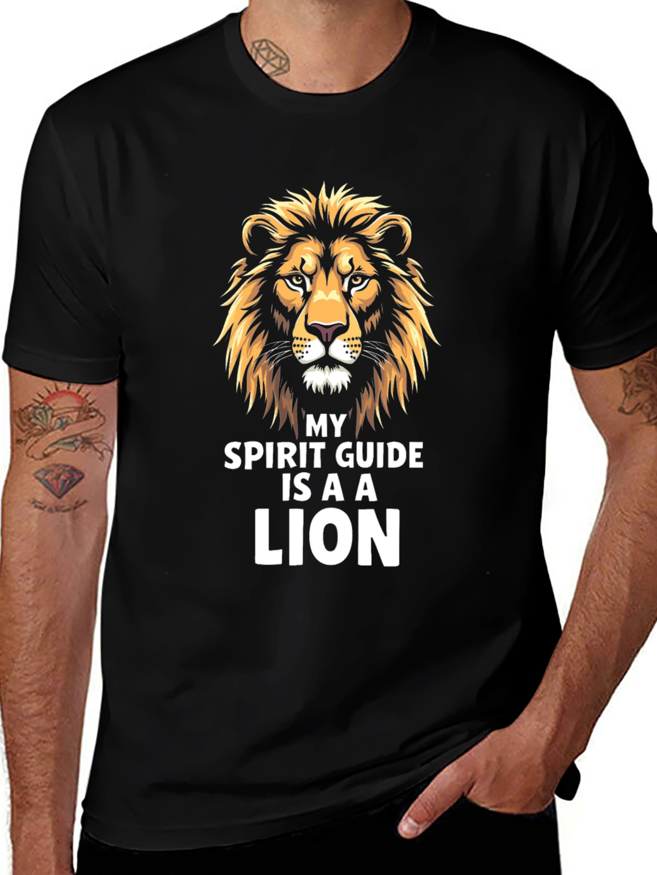 Variant 12 of Lion Spirit Guide Graphic T-Shirt