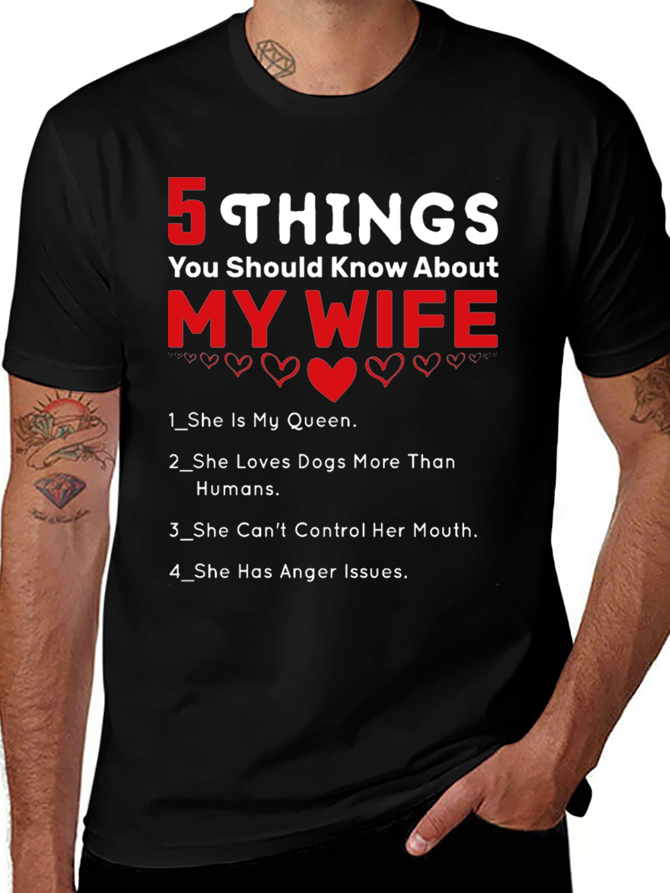 Variant 7 of 5 Things You Should Know About My Wife T-Shirt