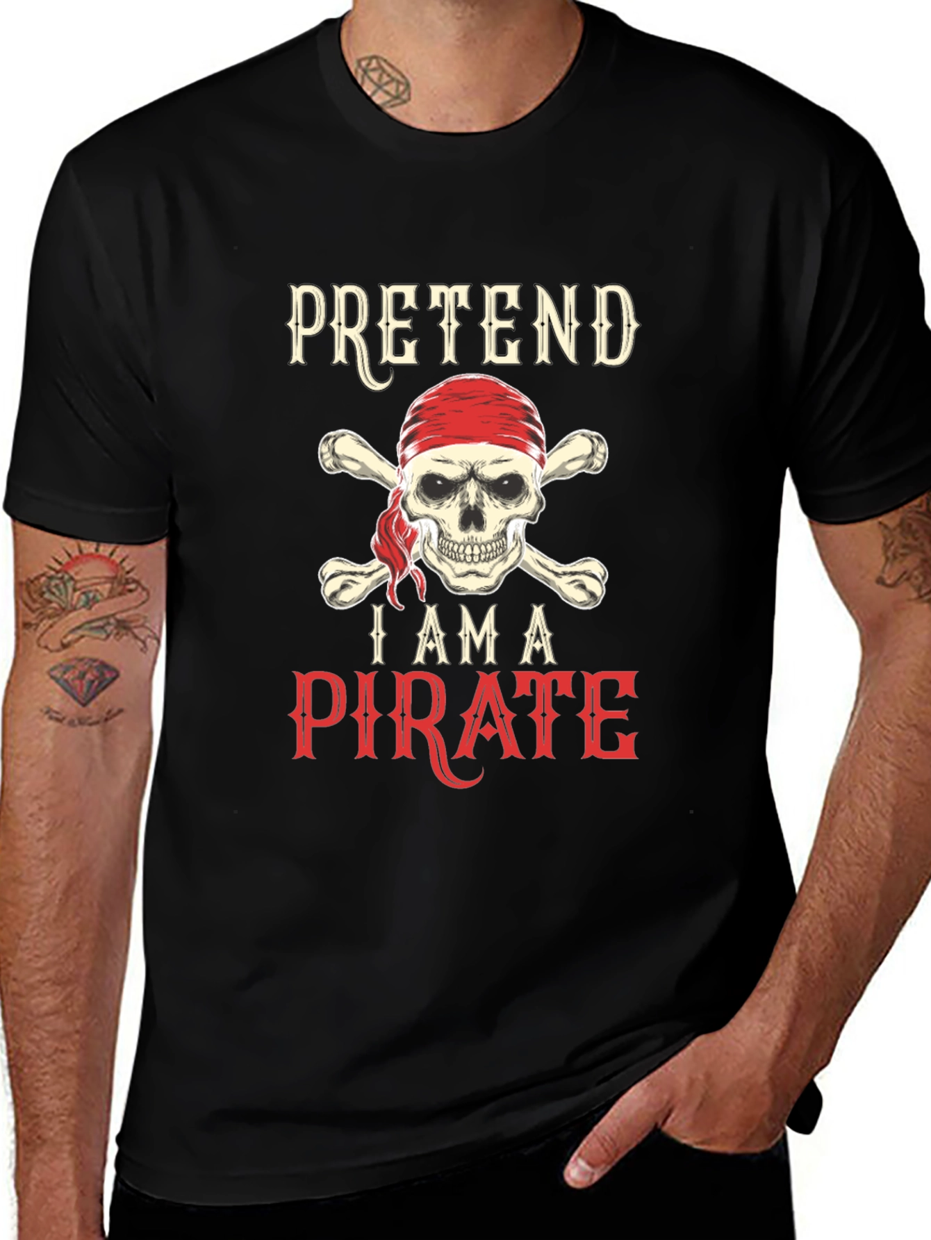 Variant 27 of Pretend I'm a Pirate Skull & Crossbones T-Shirt