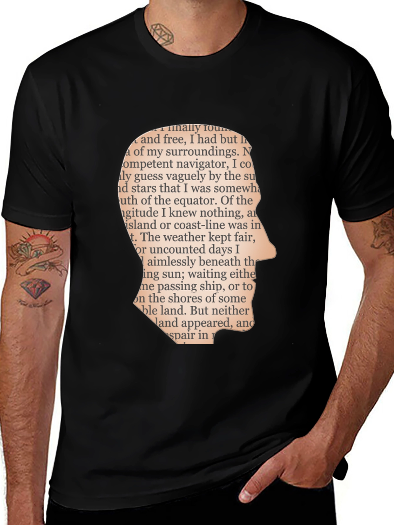 Variant 5 of Literary Silhouette T-Shirt