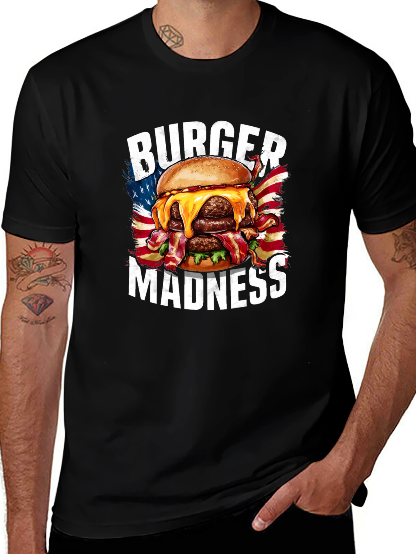 Variant 15 of Burger Madness Graphic T-Shirt