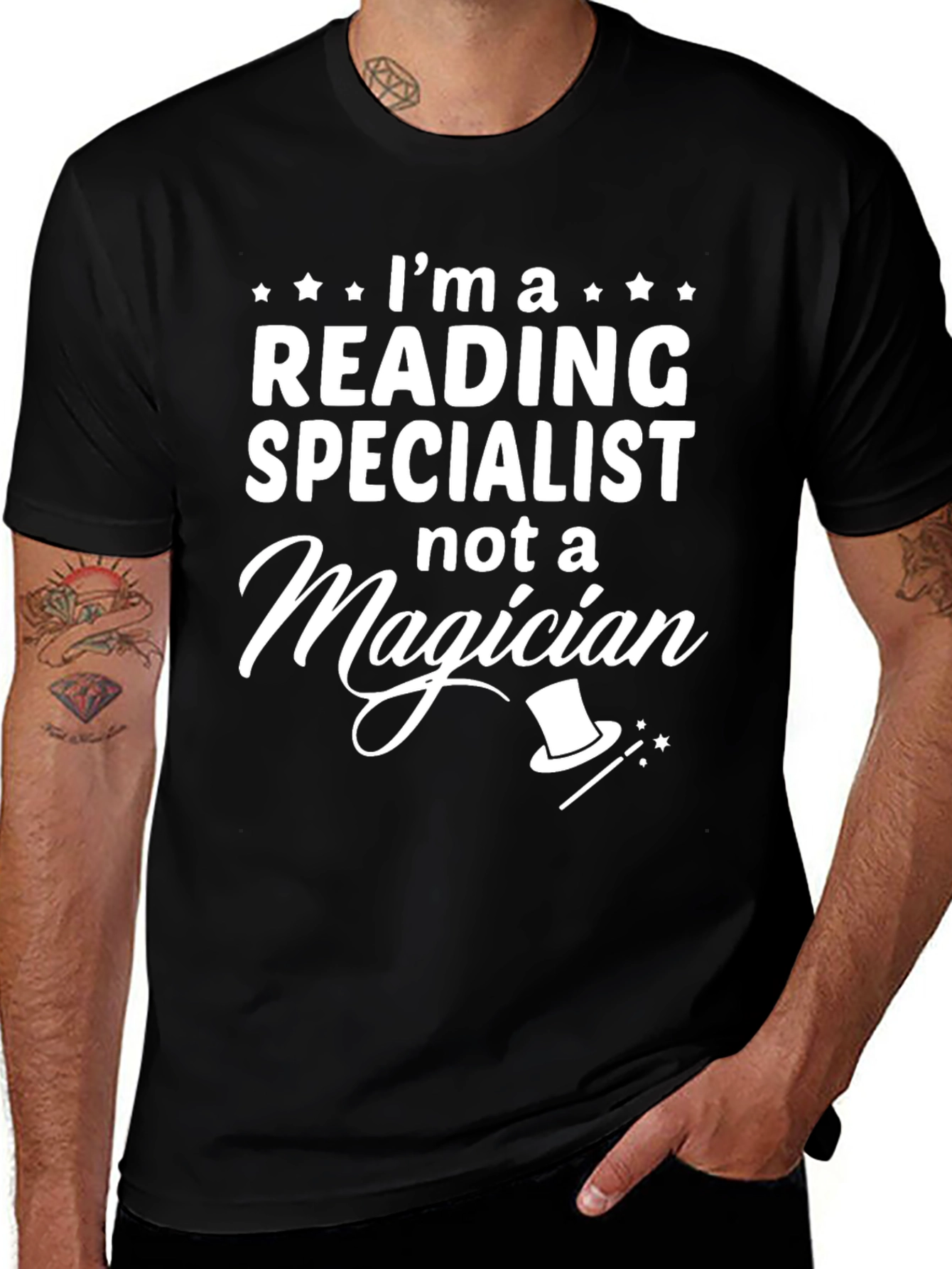 Variant 26 of Reading Specialist T-Shirt - Not a Magician