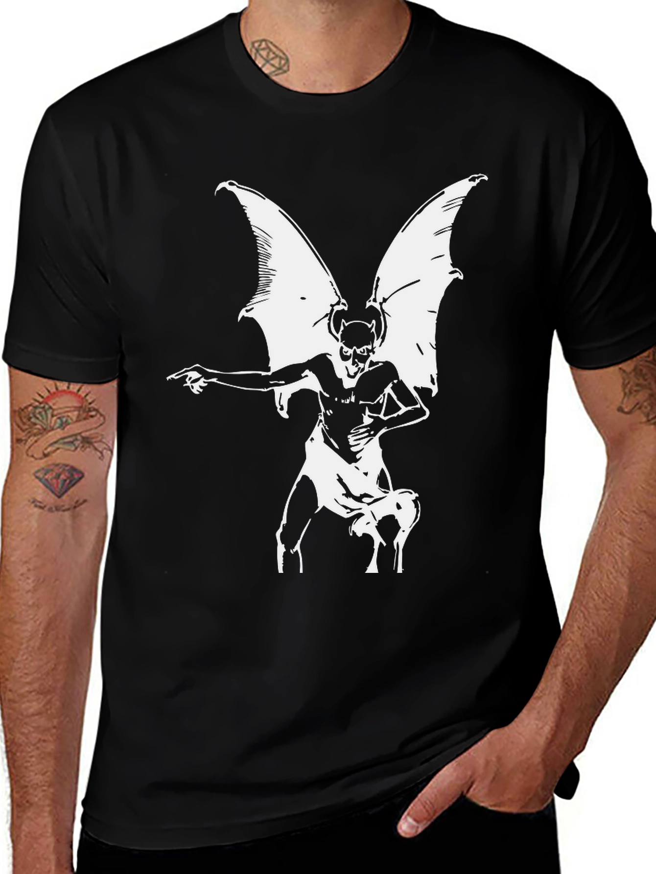 Gargoyle Graphic Tee - Black