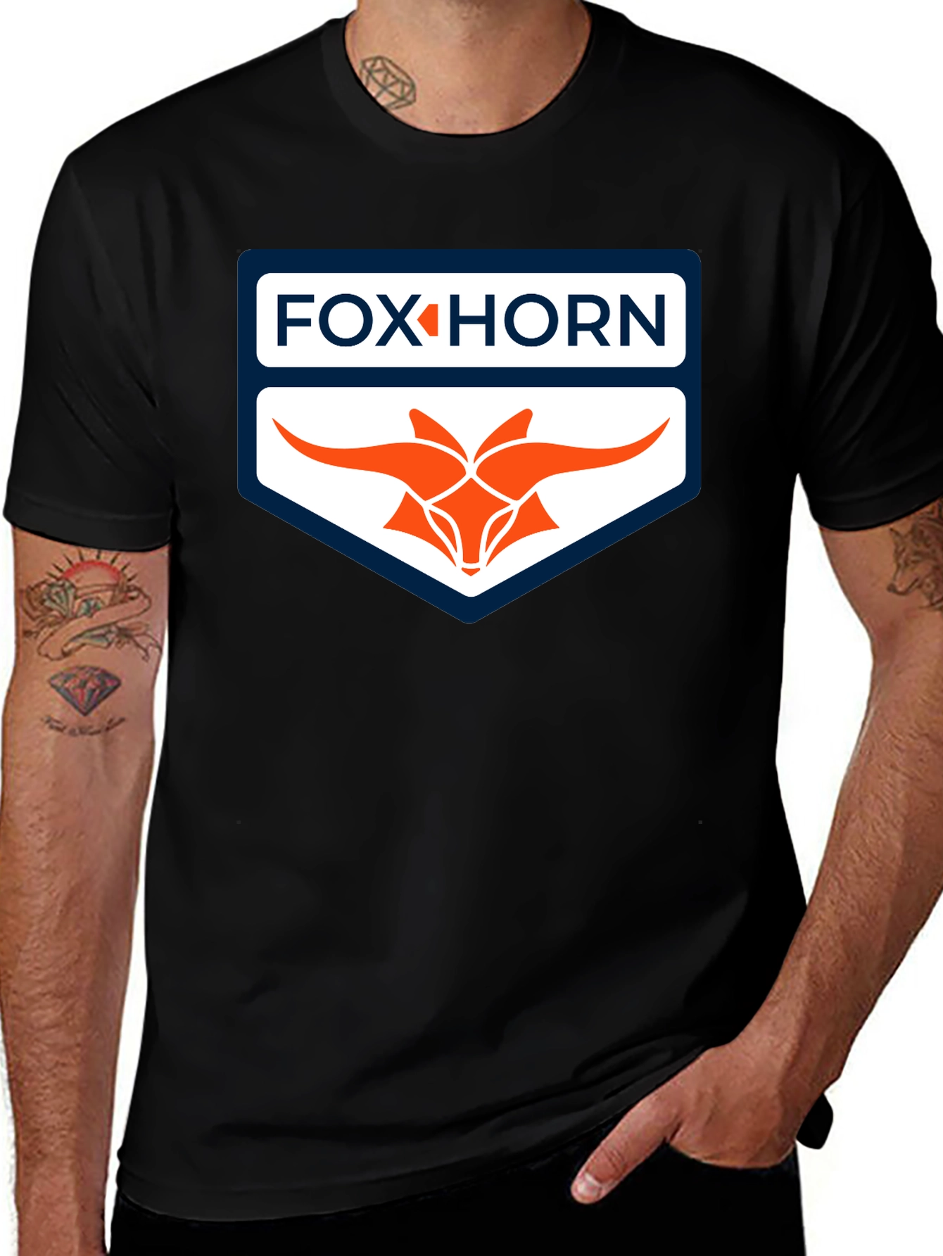 Fox Horn Graphic Tee - Premium Comfort, Unique Design