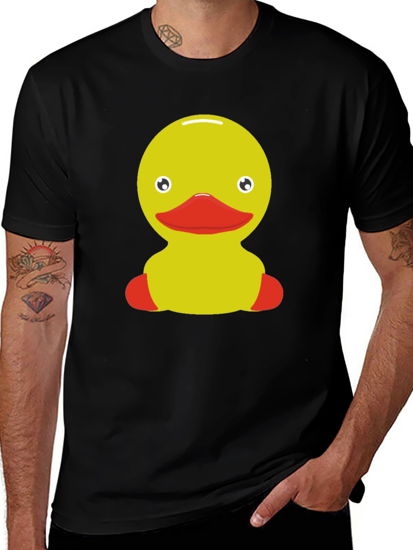 Variant 17 of Rubber Duckie Graphic Tee - Novelty Print Shirt