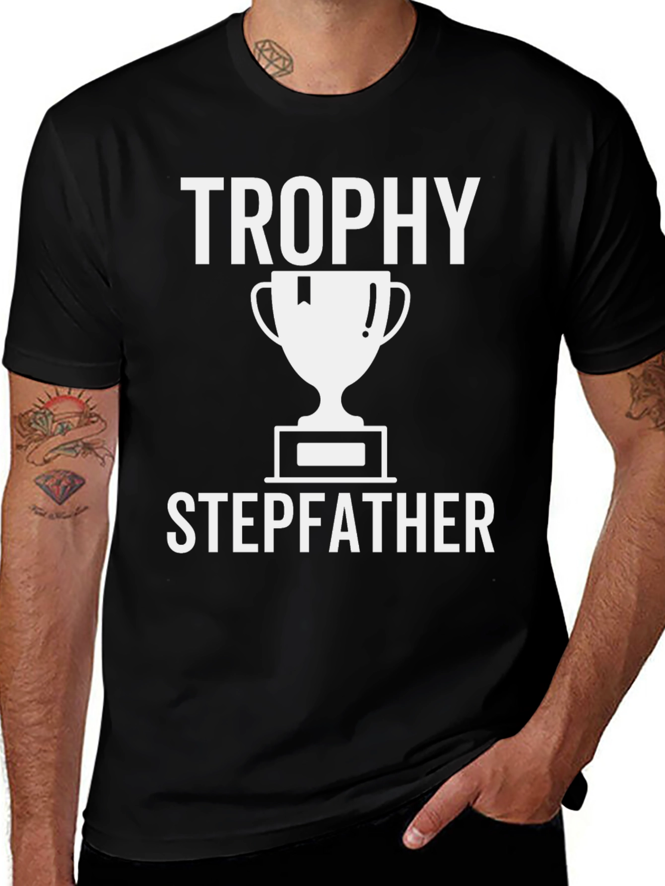Trophy Stepfather T-Shirt - Father's Day Gift