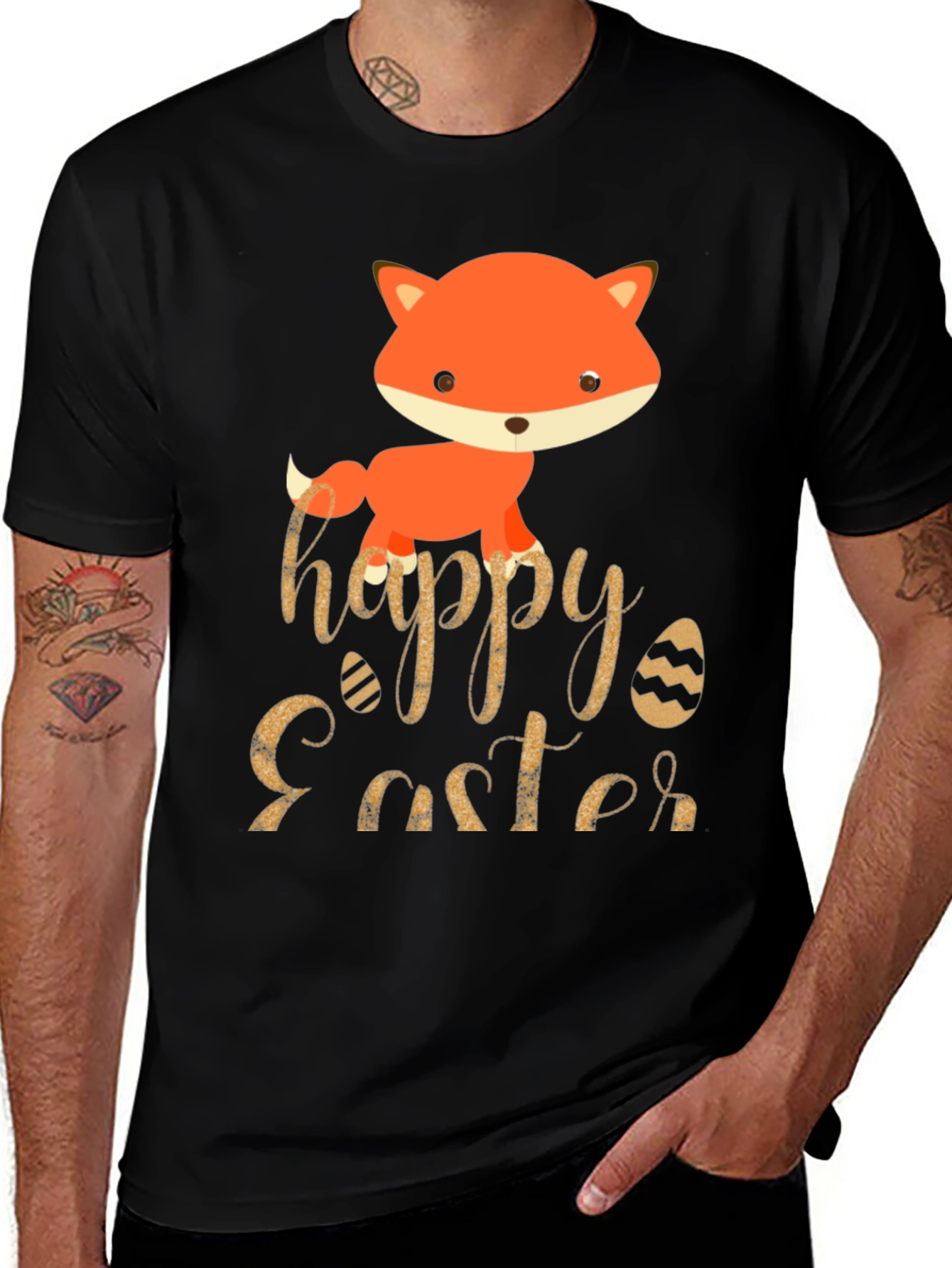 Happy Easter Fox T-Shirt - Cute Holiday Tee