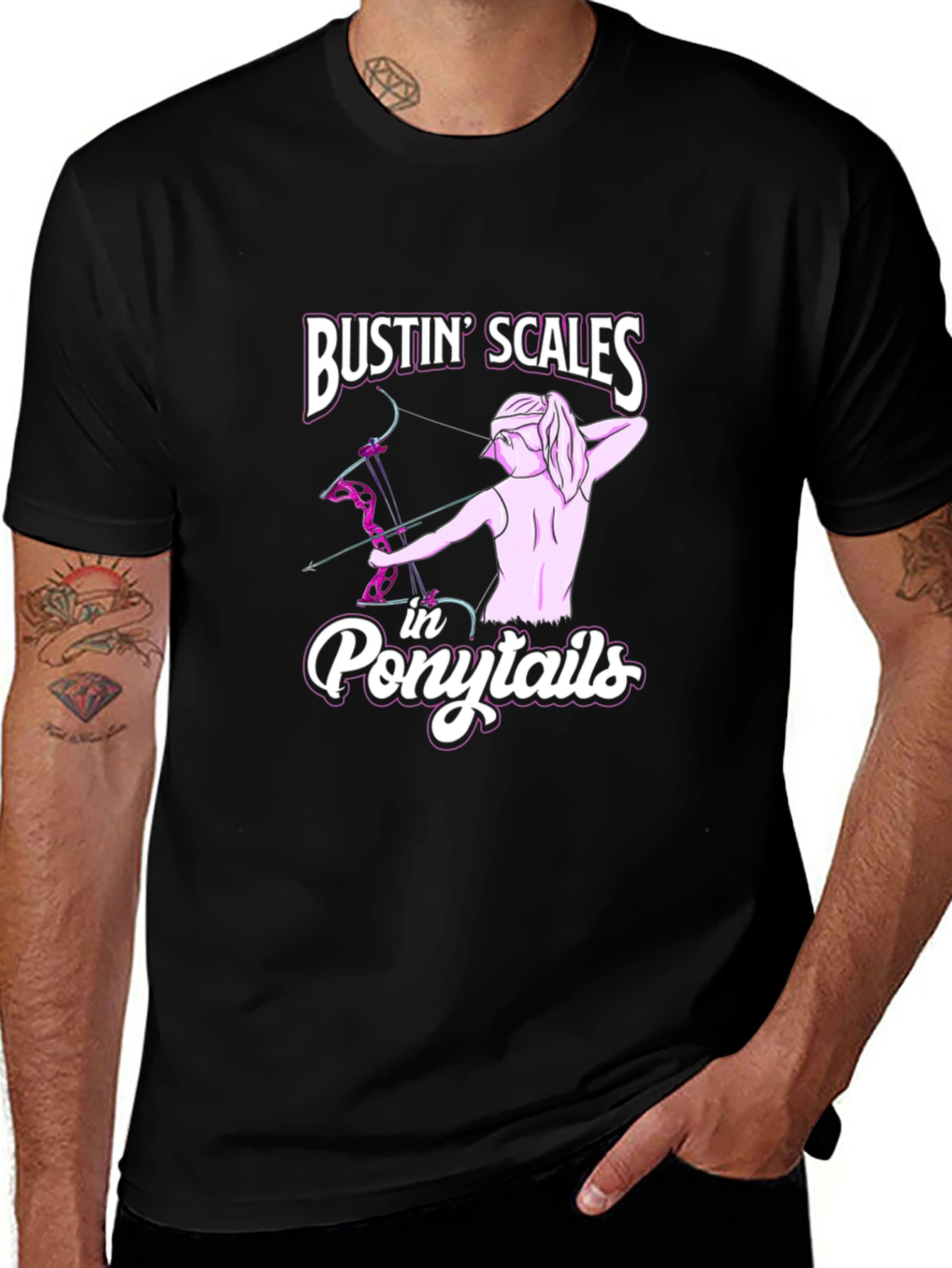 Bustin' Scales in Ponytails Graphic Tee