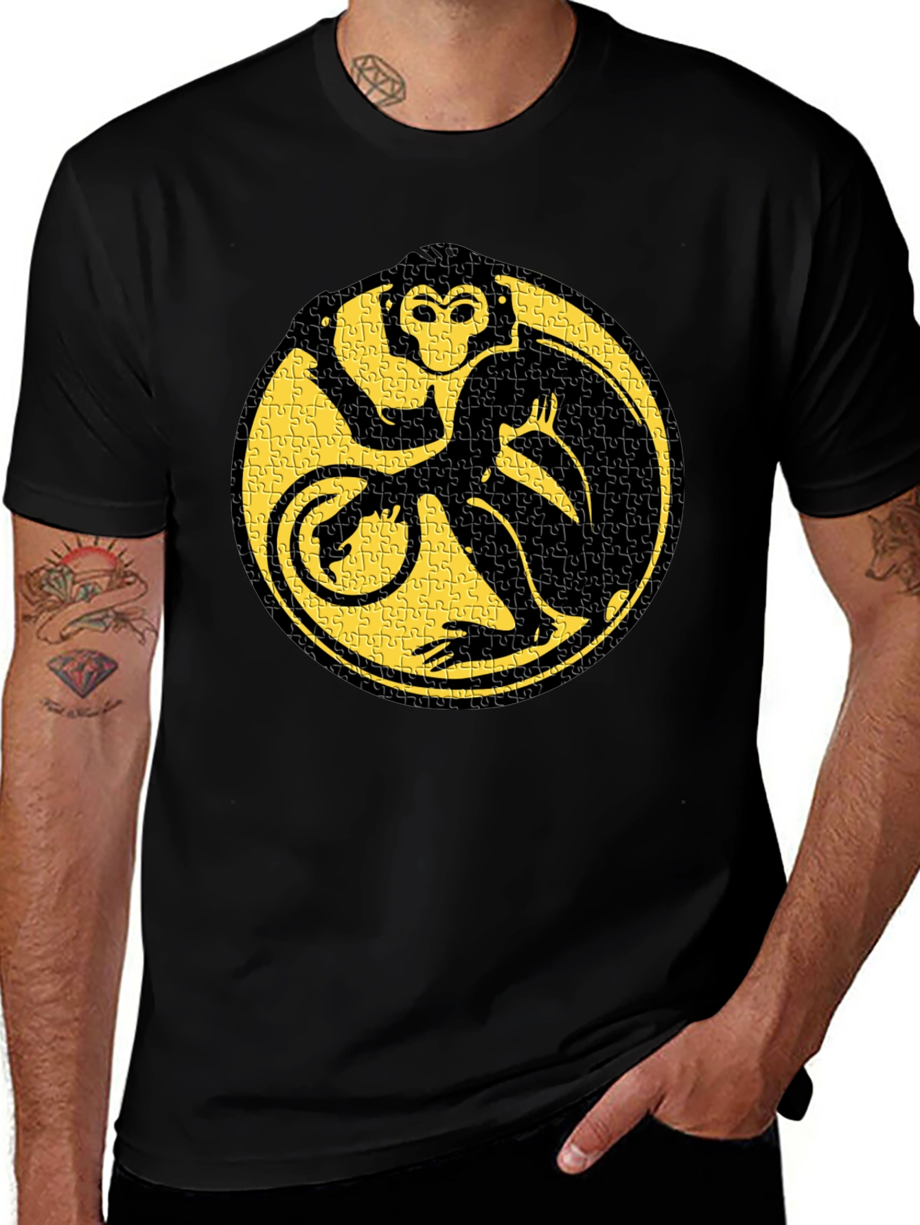 Variant 17 of Monkey Puzzle T-Shirt - Unique Design