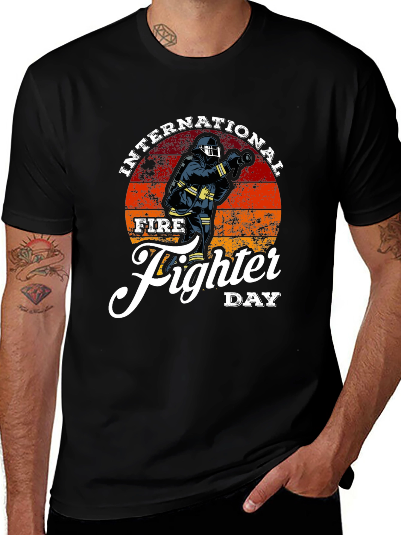 Variant 19 of International Firefighter Day Graphic T-Shirt