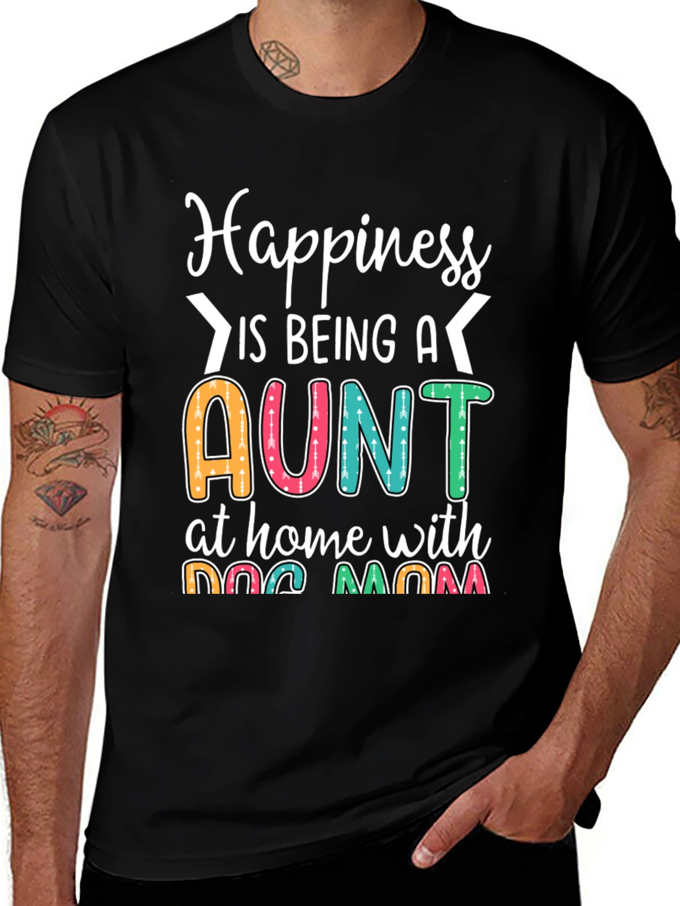 Variant 26 of Aunt & Dog Mom Graphic Tee