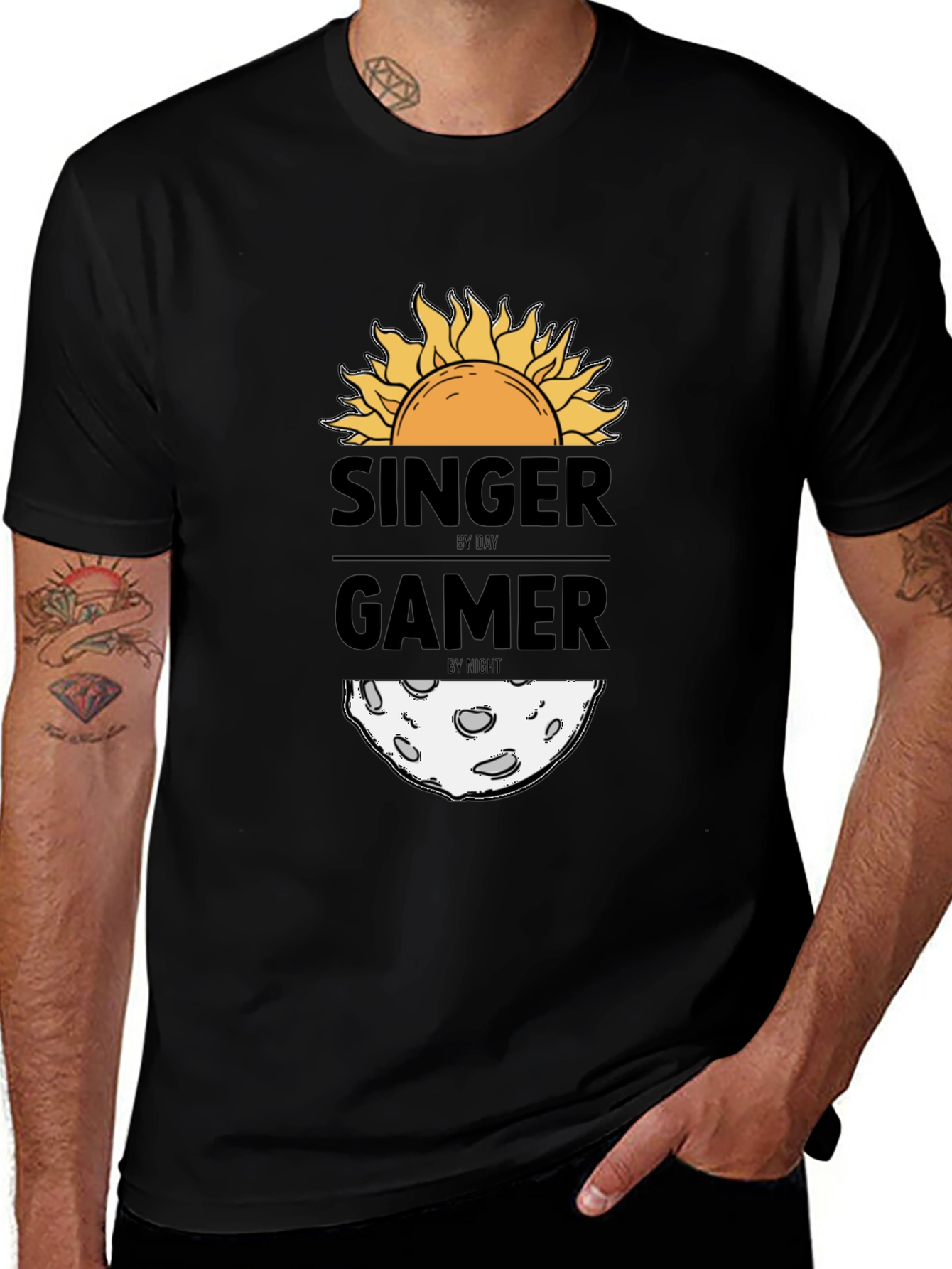 Variant 23 of Singer by Day Gamer by Night Graphic Tee