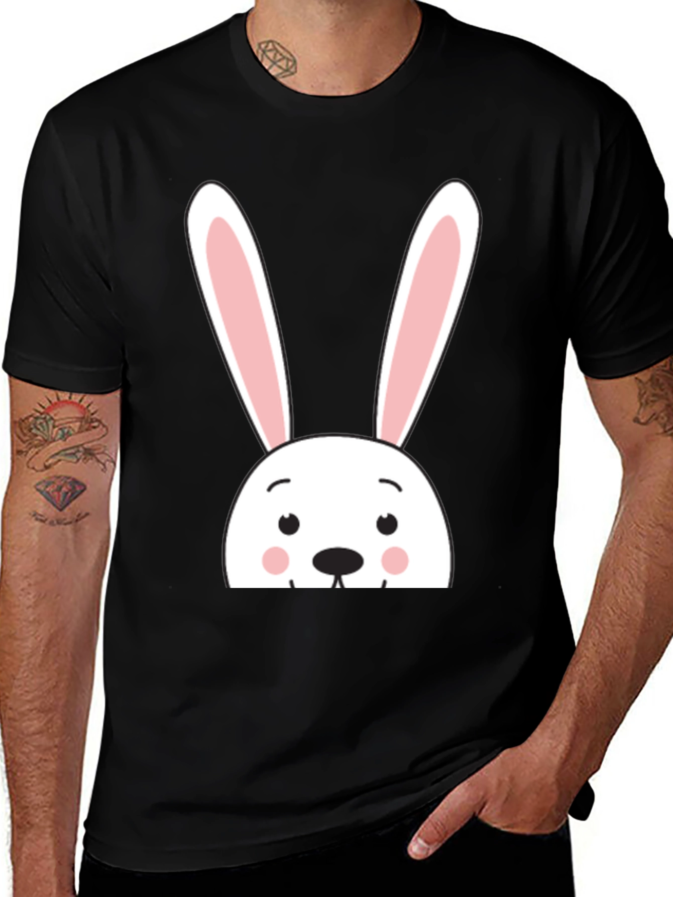 Variant 7 of Cute Bunny Graphic T-Shirt