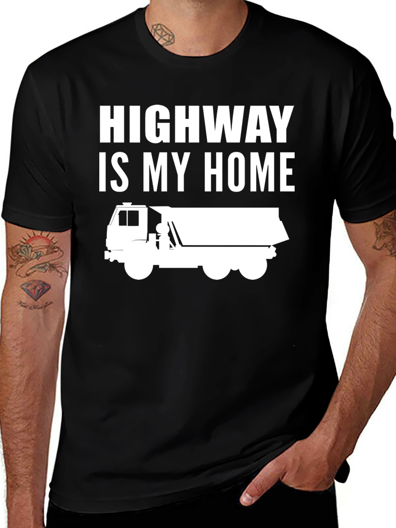 Highway is My Home Trucker T-Shirt