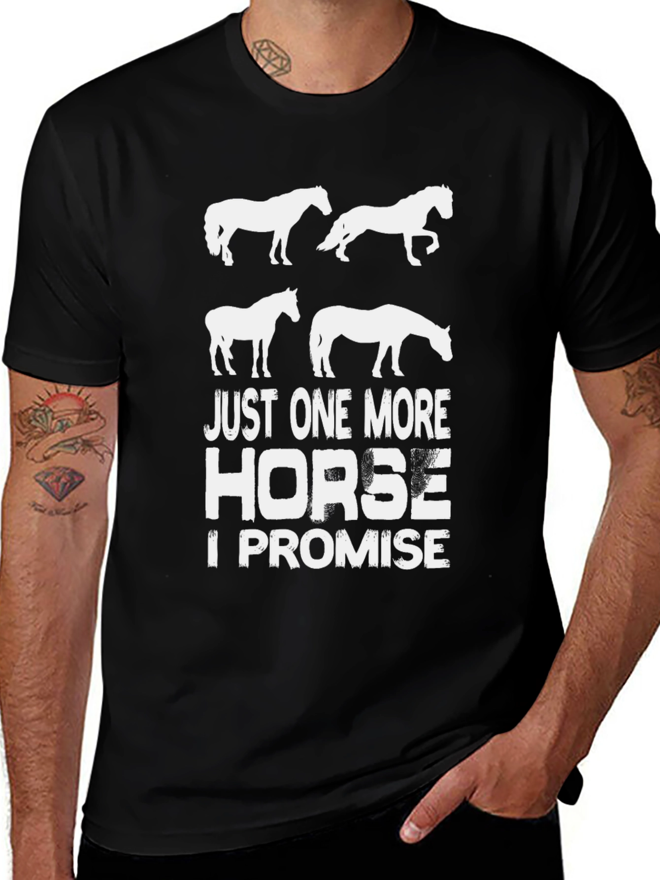 Variant 3 of Just One More Horse T-Shirt - Funny Equestrian Tee