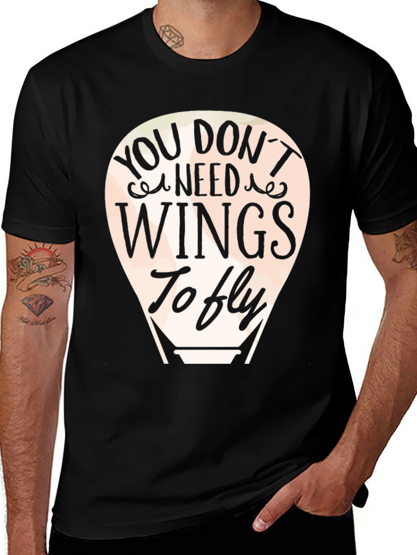 Variant 28 of You Don't Need Wings To Fly Hot Air Balloon T-Shirt