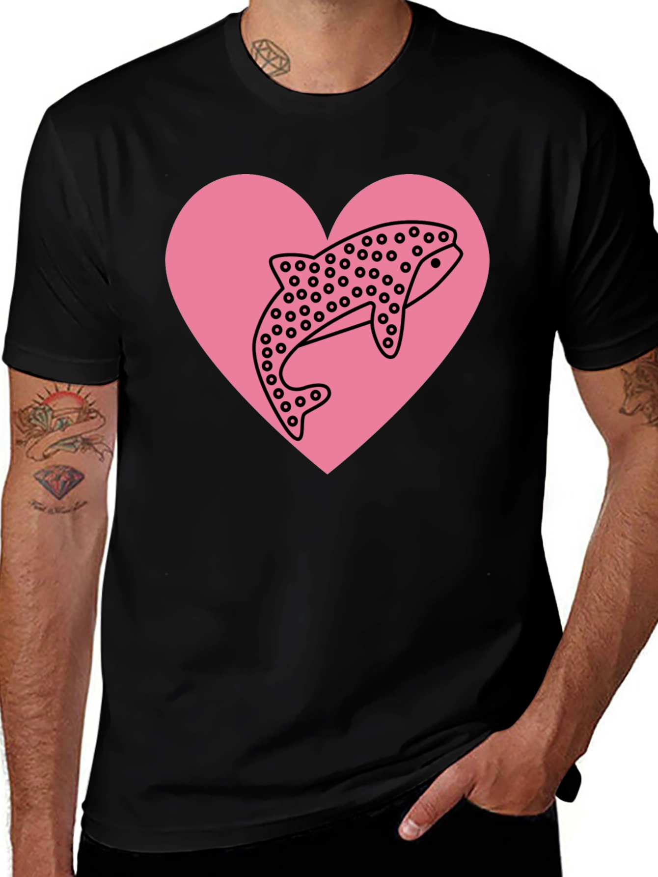 Variant 20 of Whale Heart Graphic Tee