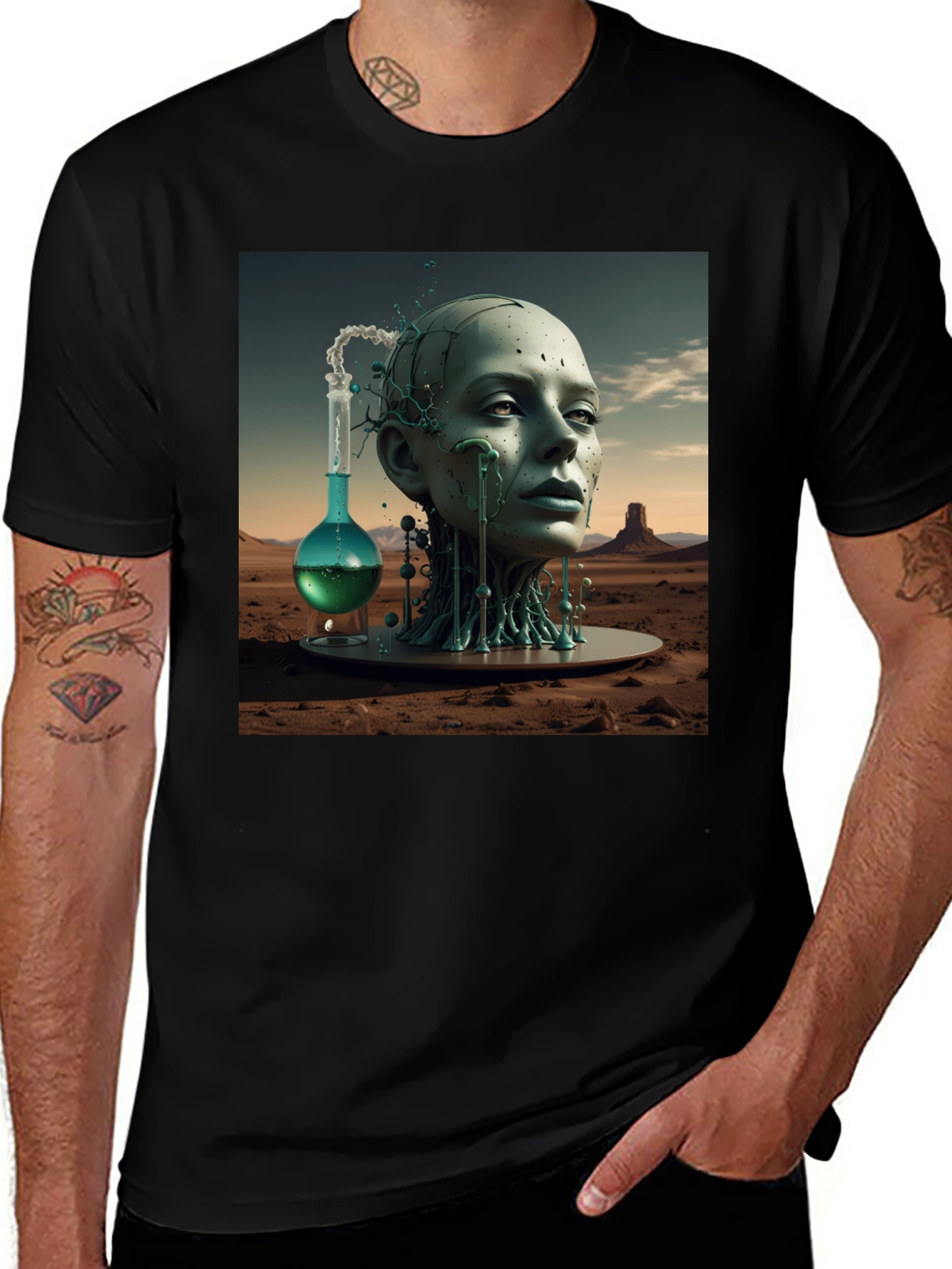 Surreal Science T-Shirt - Artistic Expression