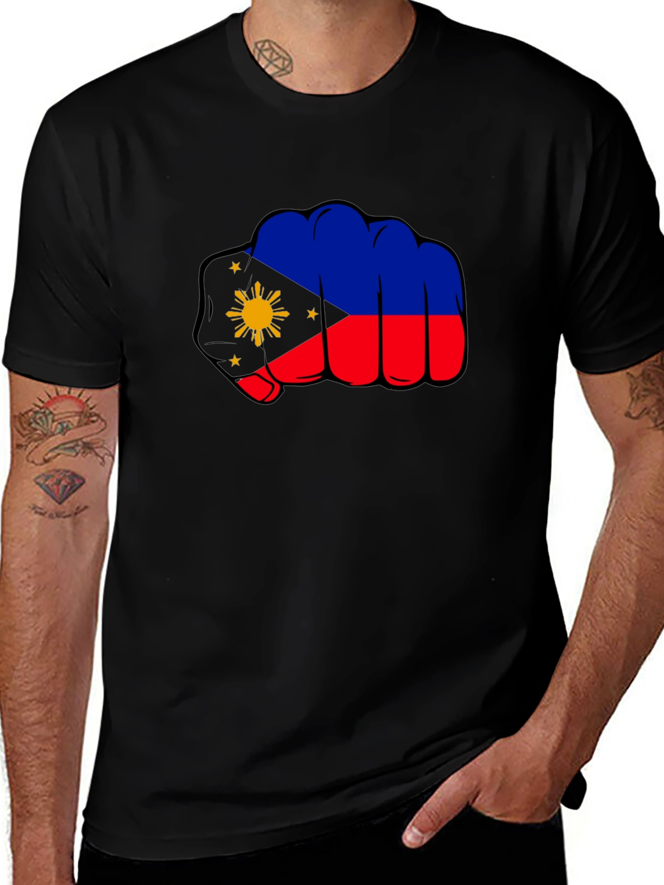 Variant 23 of Philippines Fist Flag Graphic Tee